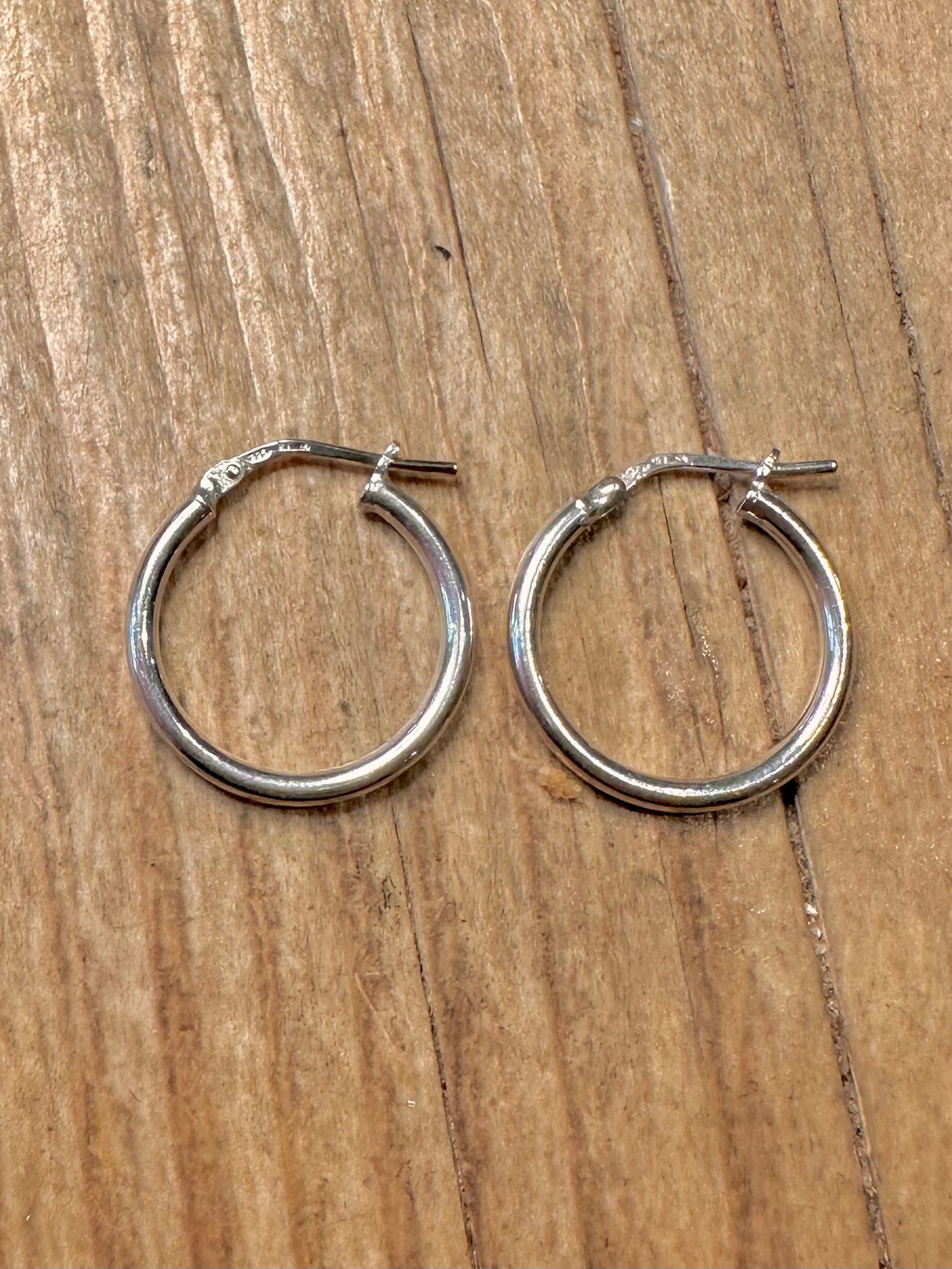 Vintage Creolen aus 925er Sterlingsilber