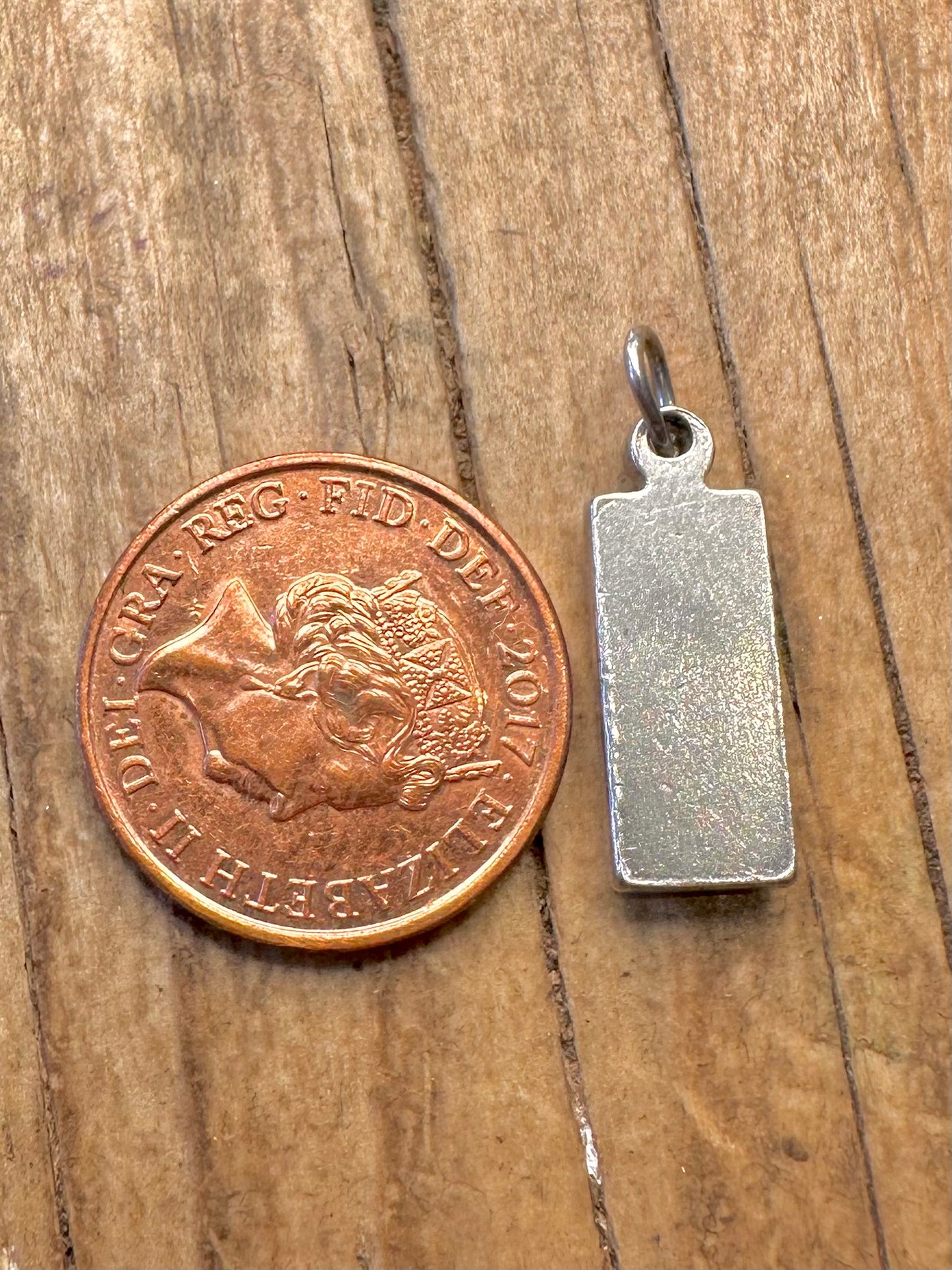 Vintage 1978 Ingot Sheffield 925 Sterling Silver Pendant