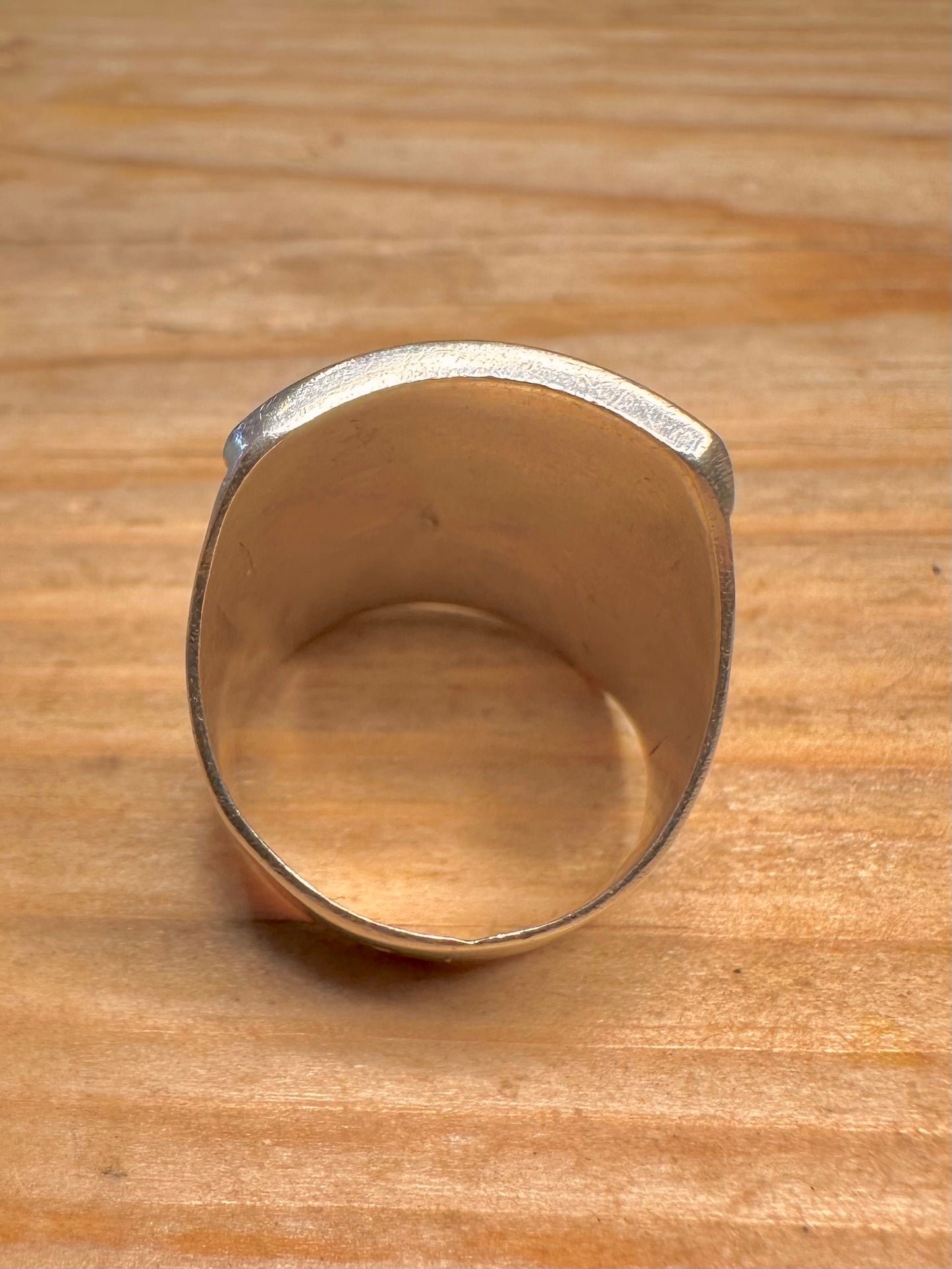 Vintage Tuareg Engraved 925 Sterling Silver Size N Ring