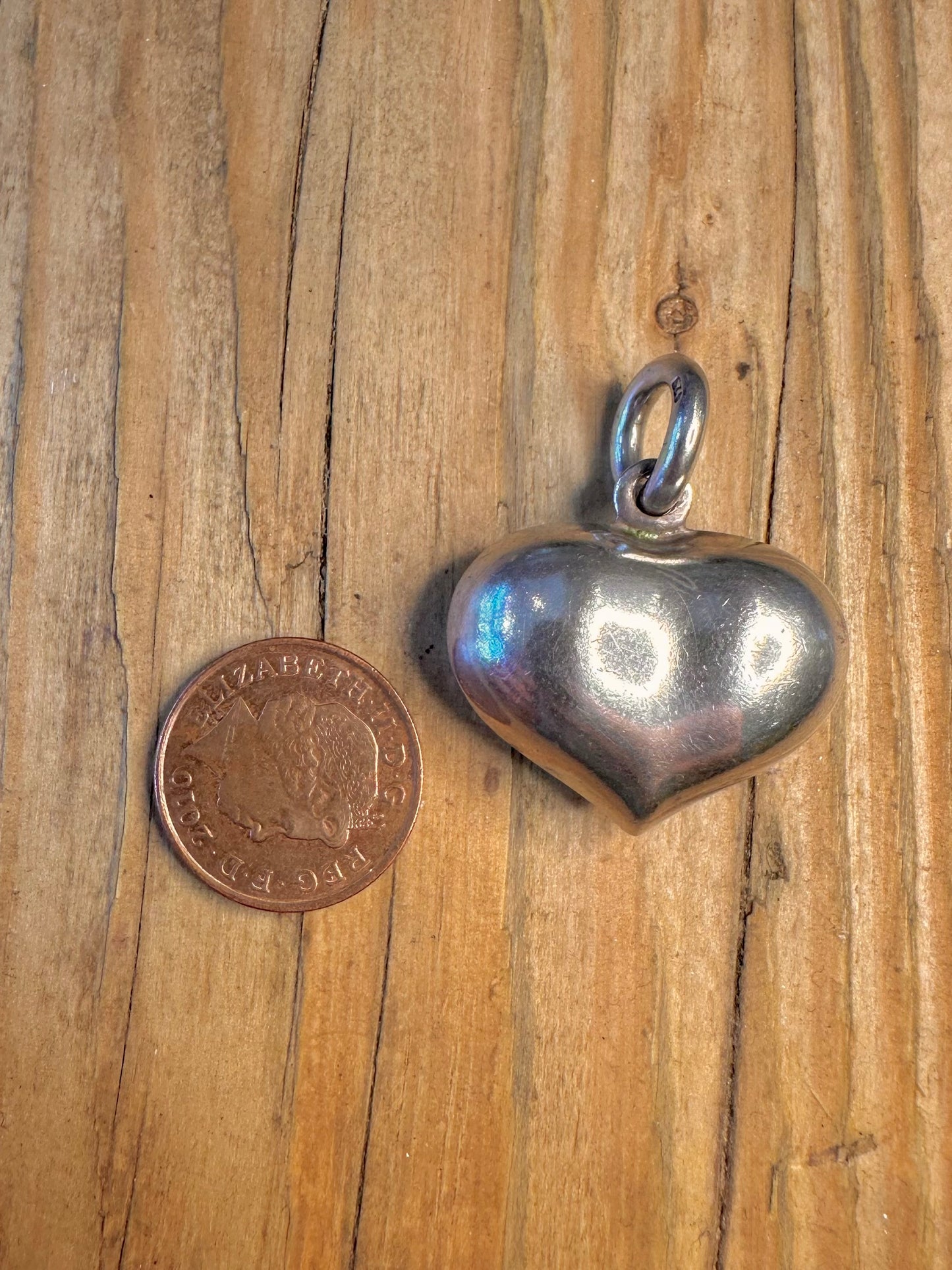 Puff Heart 925 Sterling Silver Pendant