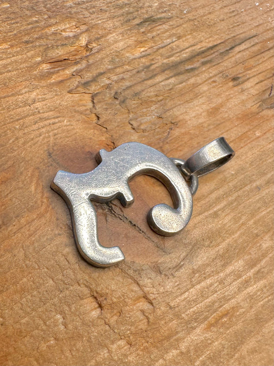 Pound Sign 1974 925 Sterling Silver Pendant
