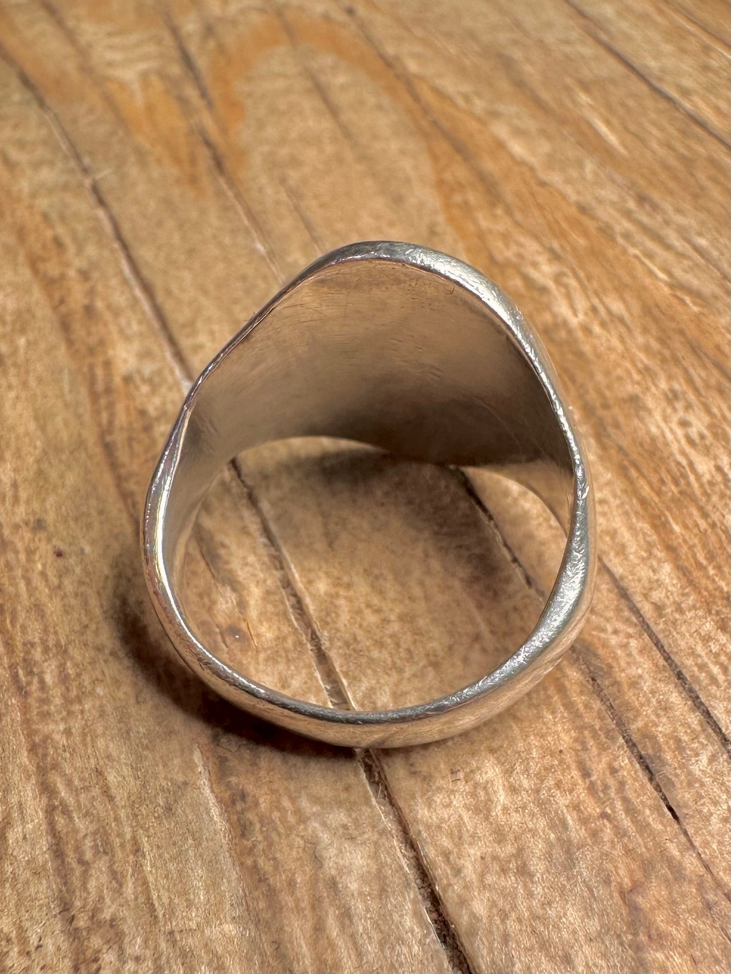 Vintage Signet 925 Sterling Silver Size Q Ring