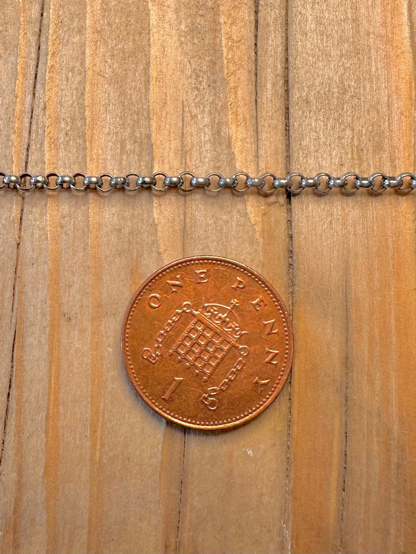 Vintage Belcher Chain Italy 925 Silver 22.2 inch Necklace
