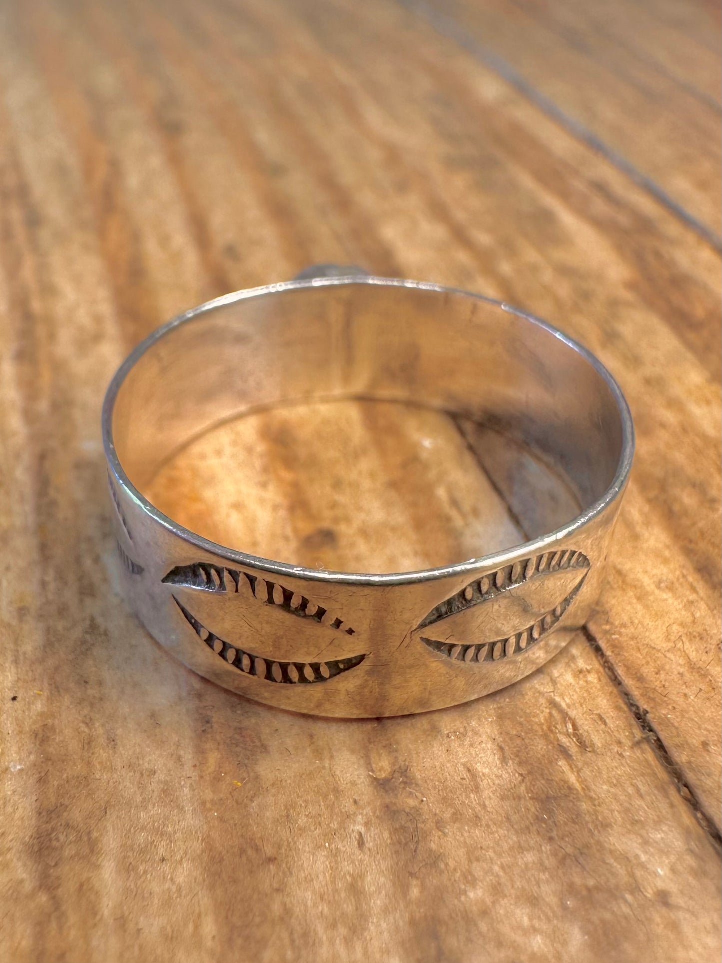 Indianischer Türkis USA Hersteller LM 925 Sterling Silber Ring Größe Q