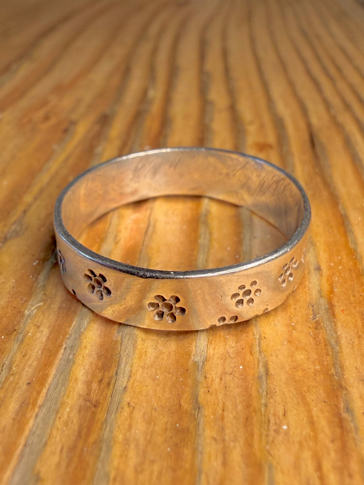 Daisy Flower Band 925 Sterling Silver Size Y Ring
