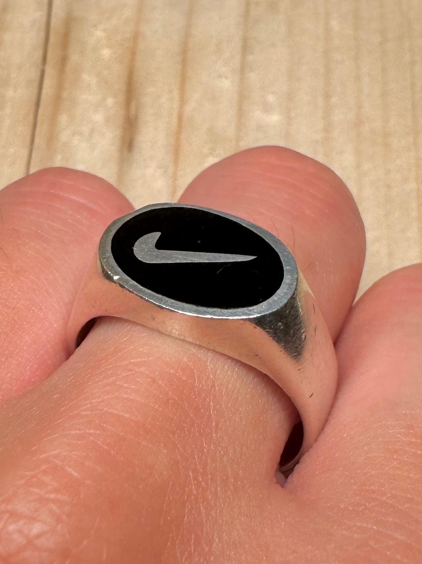 Nike Signet 925 Sterling Silver Size X1/2 Ring