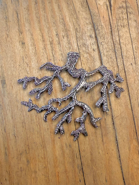 Coral Branch Design 800 Silver Pendant