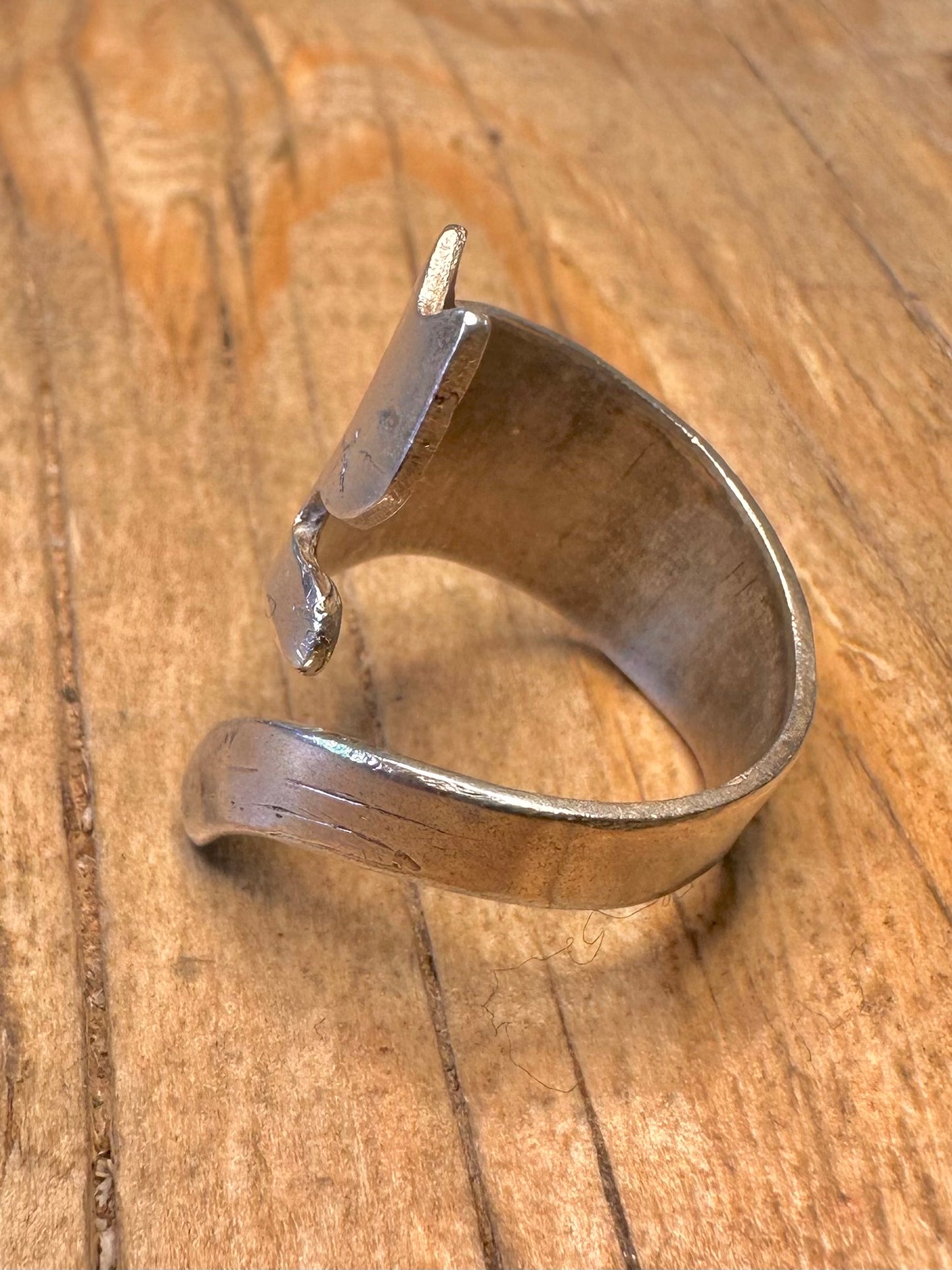 Abstract Cat and Tail Maker PA 925 Sterling Silver Size O Ring