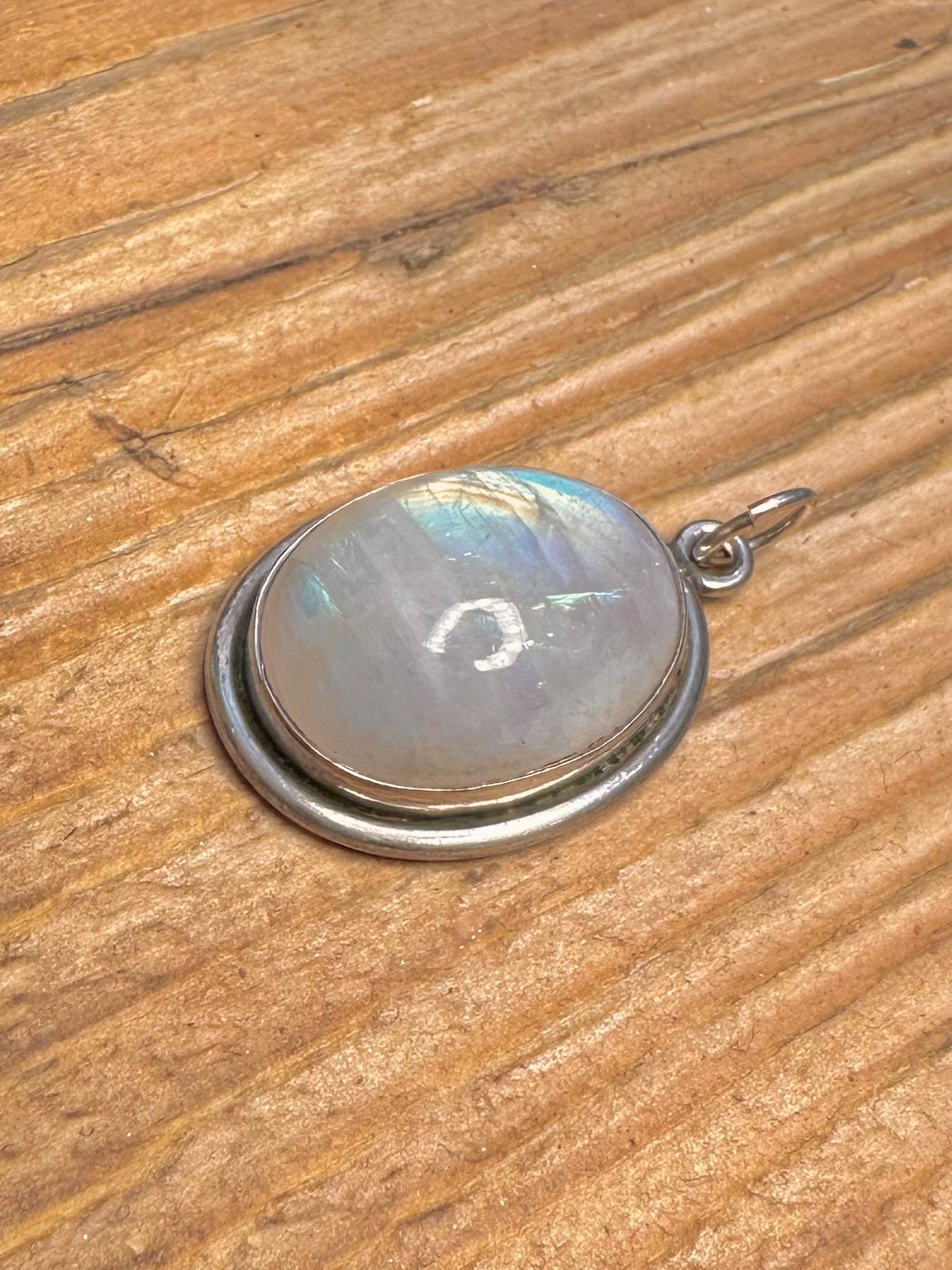 Moonstone Oval 925 Sterling Silver Pendant