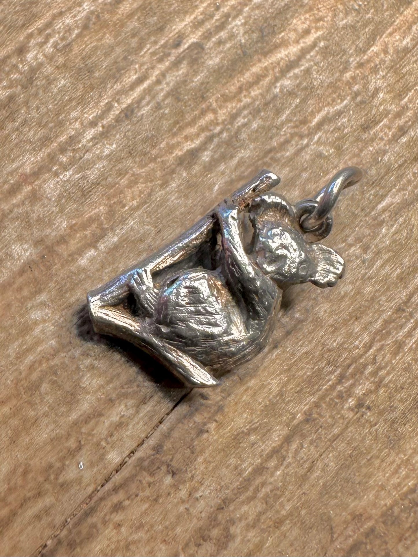 Vintage Koala 925 Sterling Silver Charm Pendant