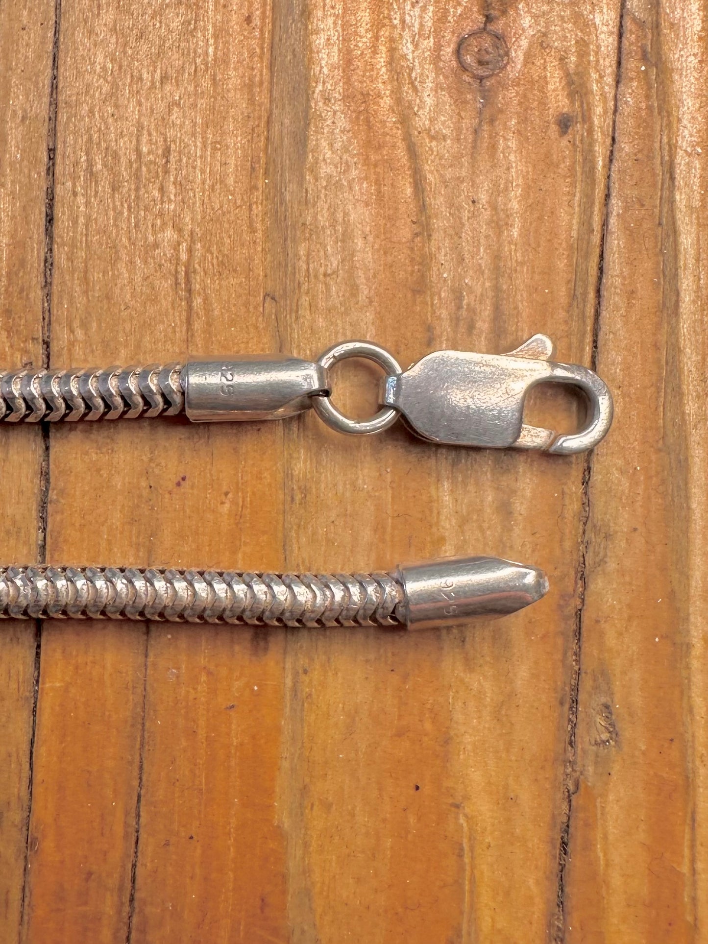 Chunky Snake Chain 925 Sterling Silver 23 inch Necklace