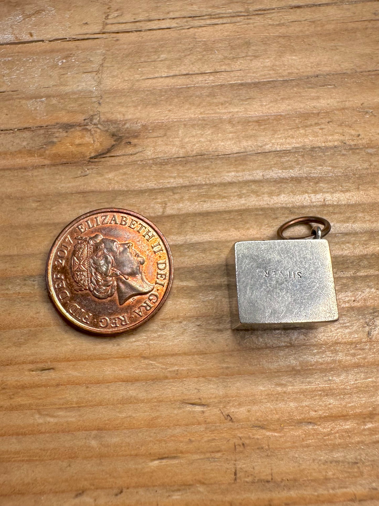 10 Shilling Note Emergency Old British 925 Sterling Silver Charm Pendant