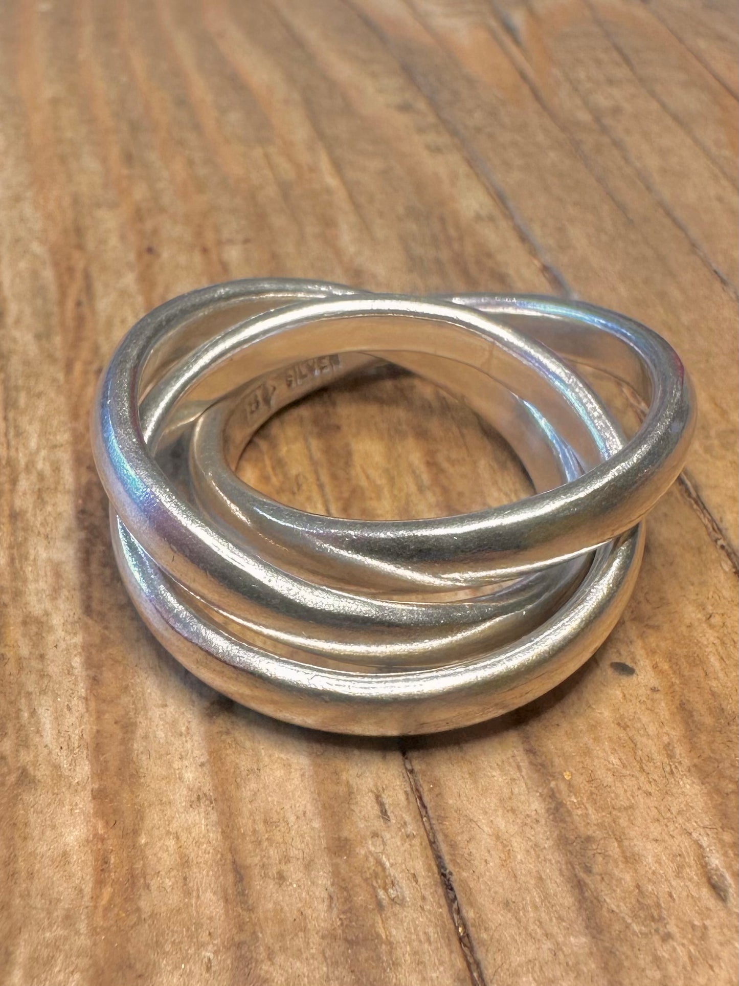 Thick Heavy Russian Band 925 Sterling Silver Size V1/2 Ring
