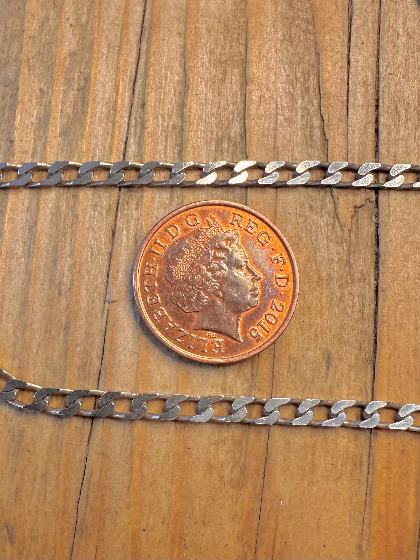 Curb Chain 1988 925 Sterling Silver 16.5 inch Necklace