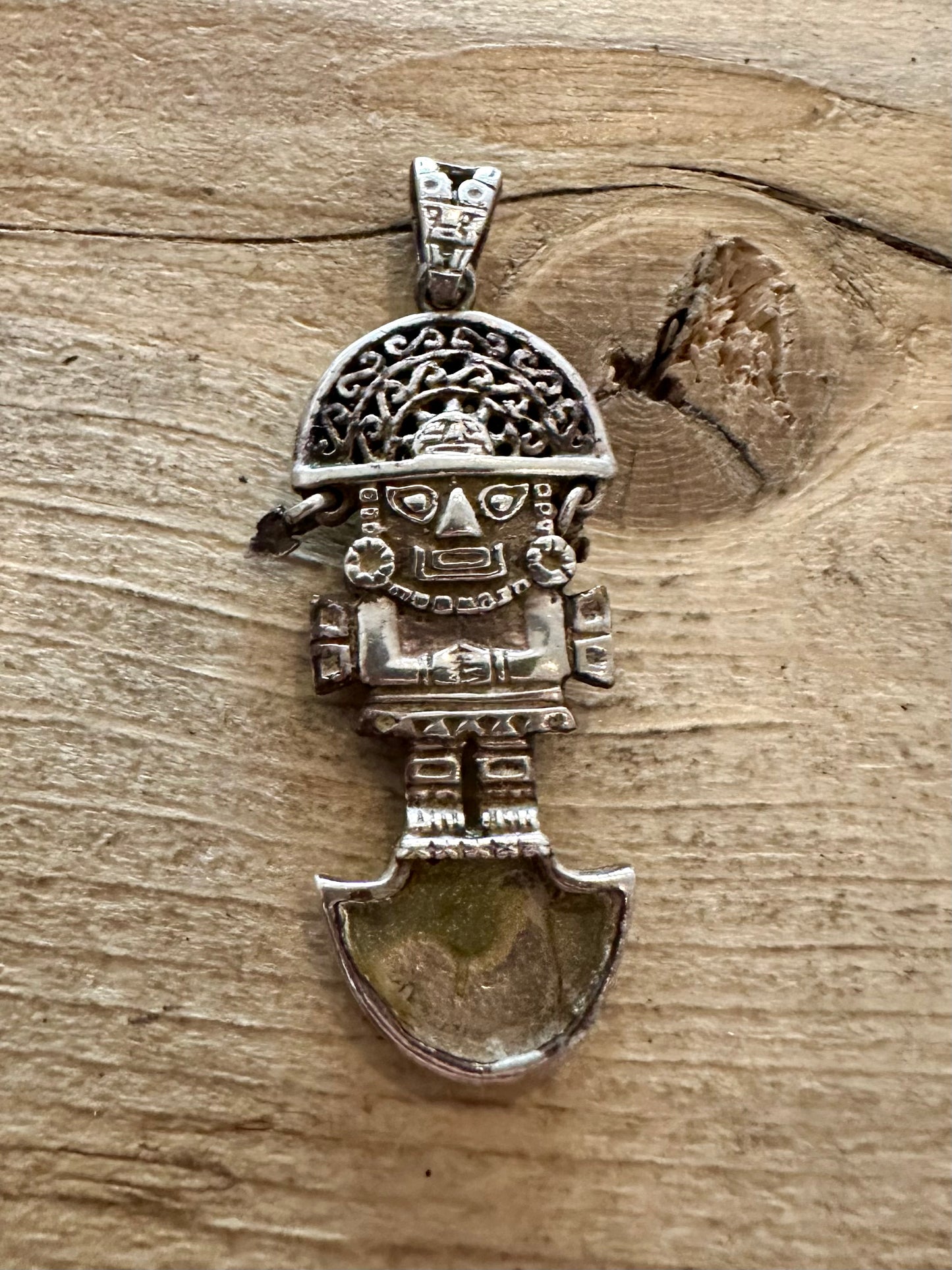 Vintage Peruvian Tumi Inca 950 Silver Pendant