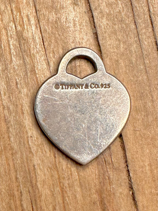 Vintage Tiffany & Co Heart ‘Dream a Little’ 925 Sterling Silver Pendant