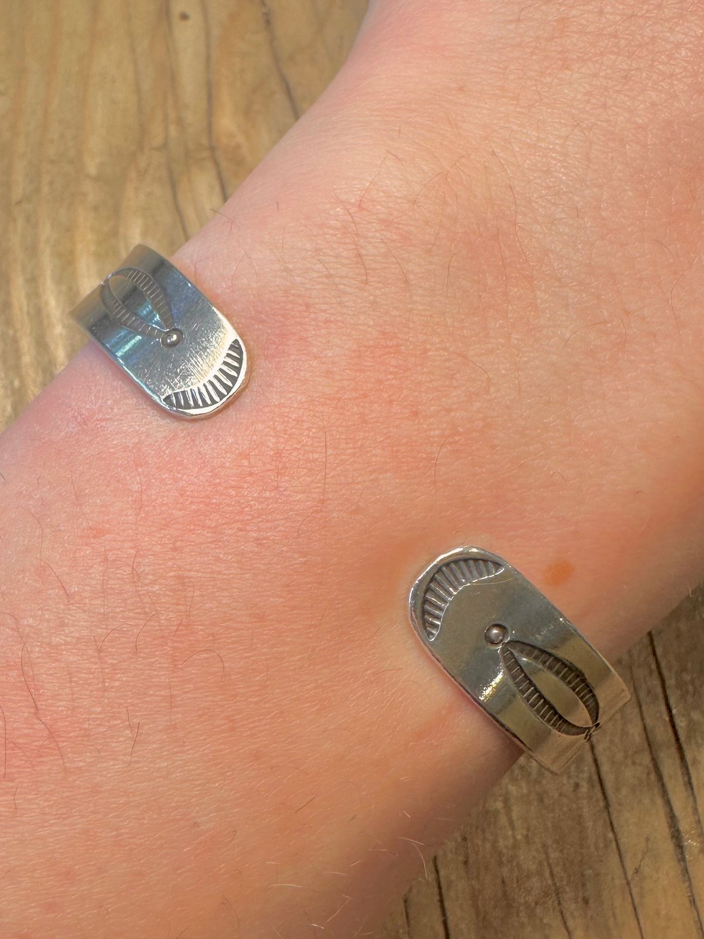 Vintage Native American Navajo Large Turquoise with Brown Matrix Heavy Gauge 925 Sterling Silver Cuff Bangle