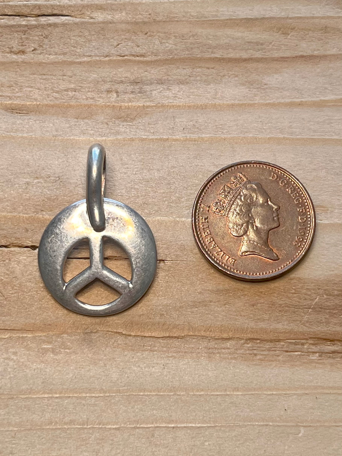 Peace Sign 925 Sterling Silver Pendant