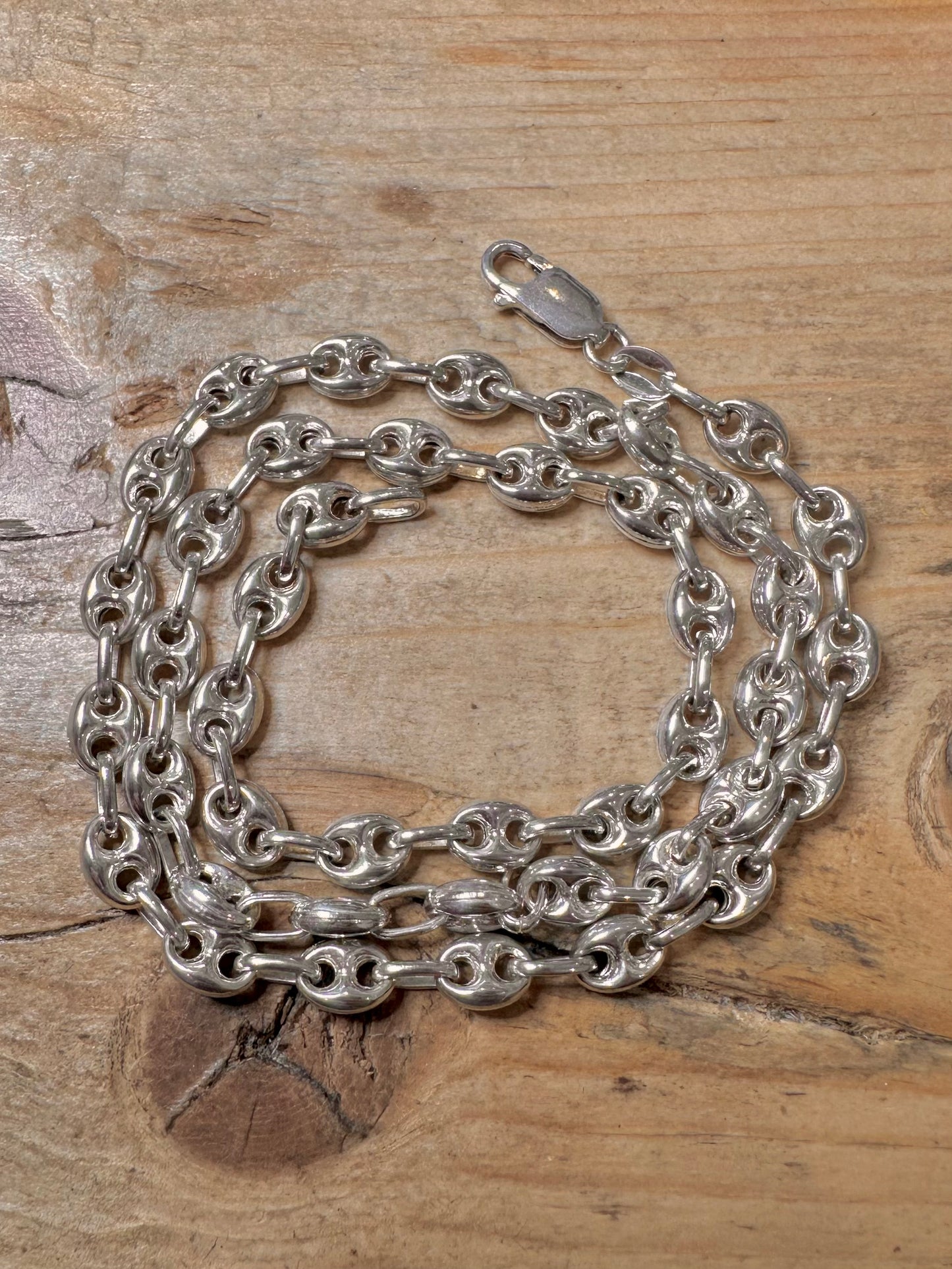 Modern Mariner Link Italy 925 Silver 19.8 inch Necklace