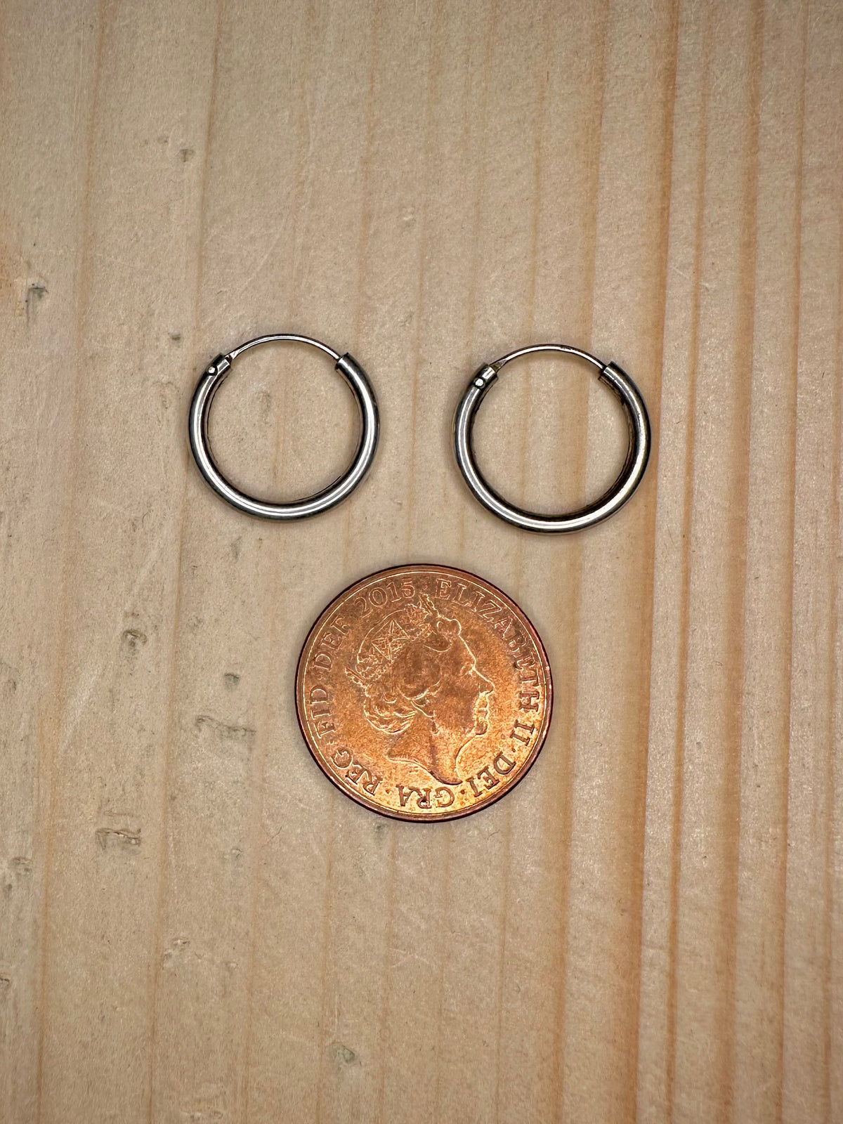 Small Rounded Hoops 925 Sterling Silver Earrings