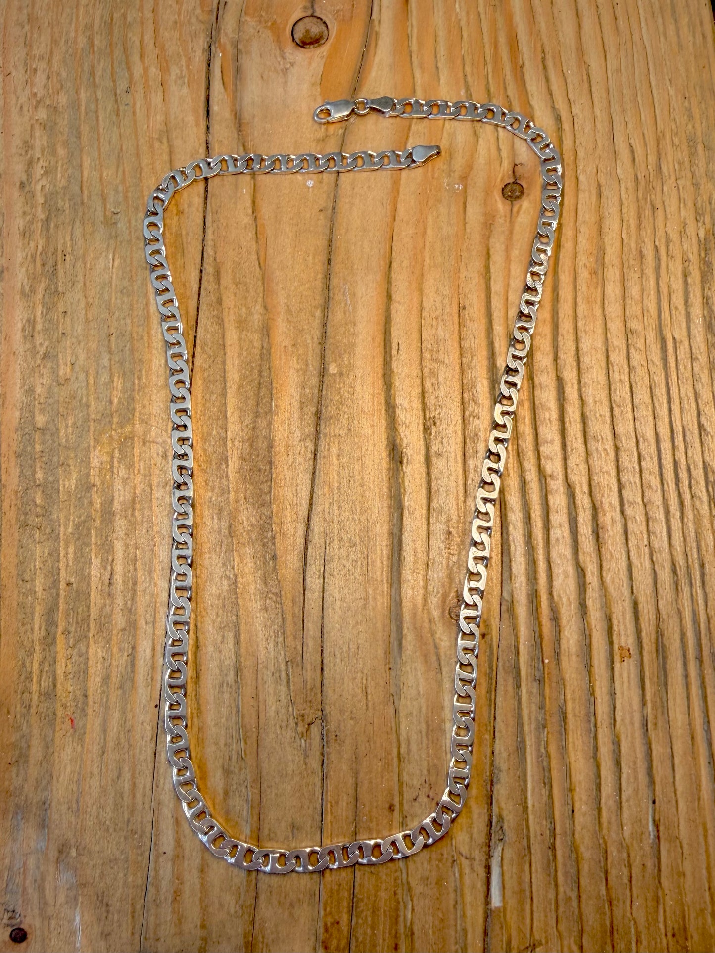 Mariner Link Chain 925 Sterling Silver 17.75 inch Necklace