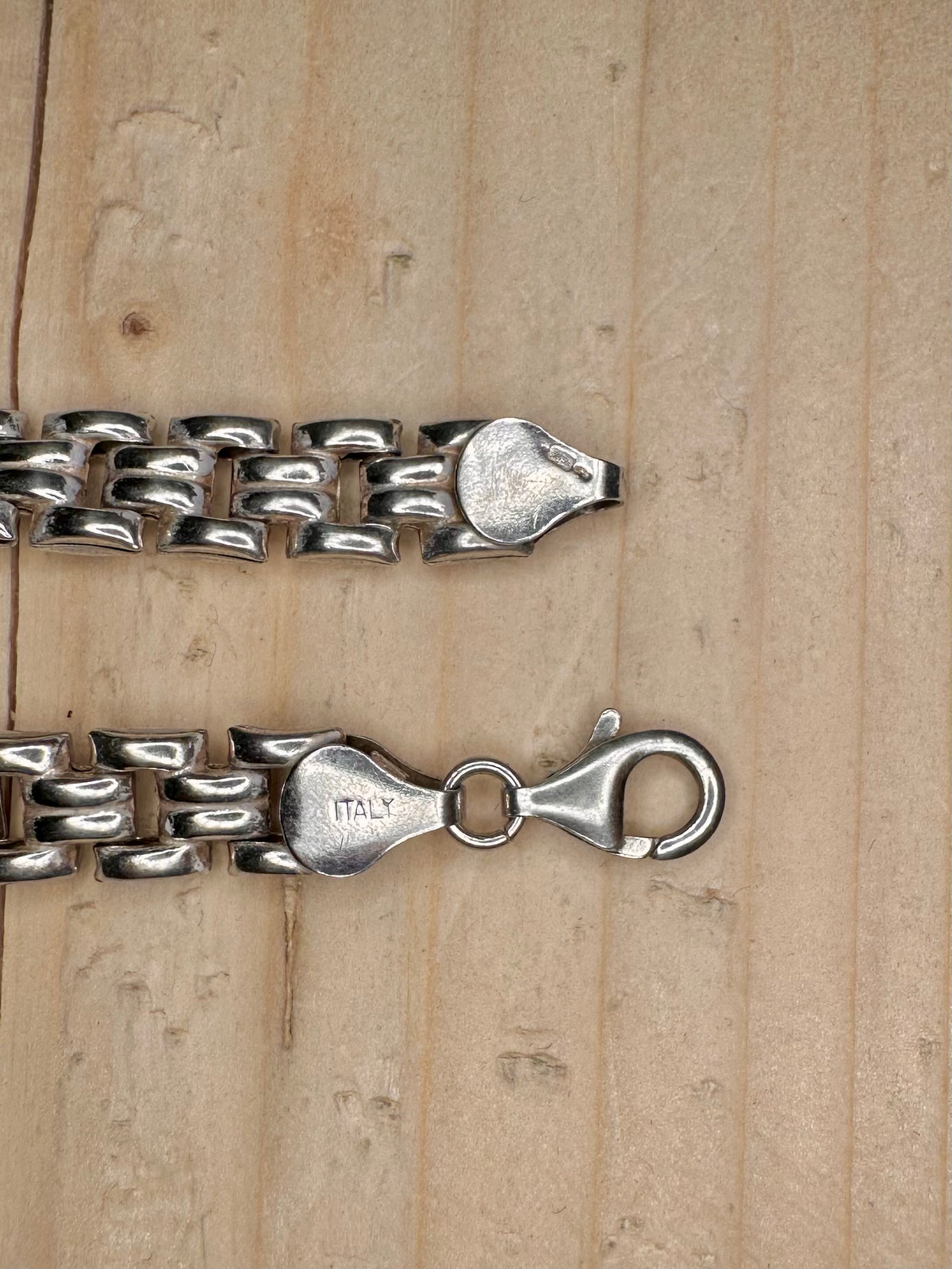 Watch Link Chain 925 Sterling Silver 6.5 inch Bracelet