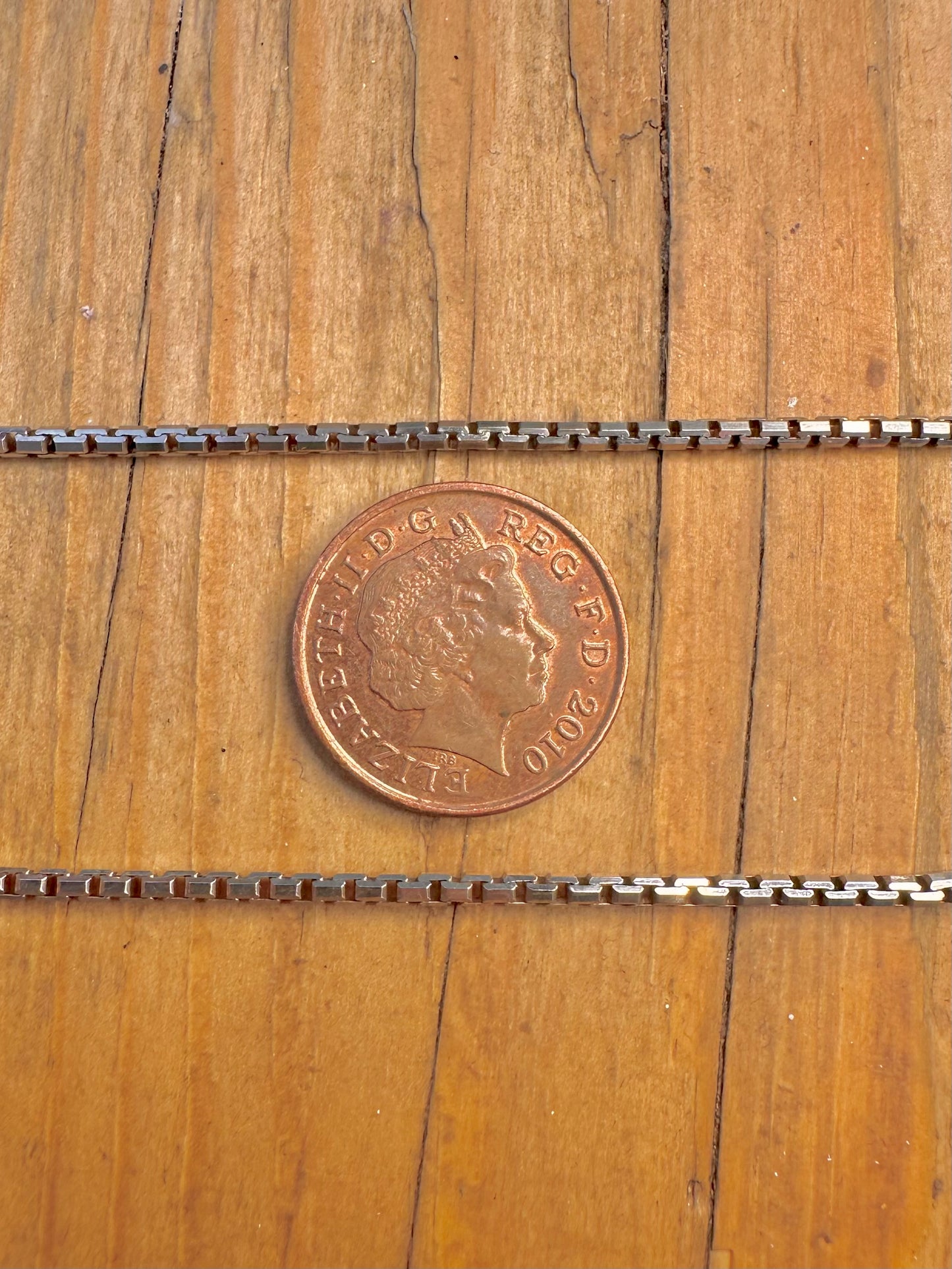 Box Snake Chain 925 Sterling Silver 17.8 inch Necklace