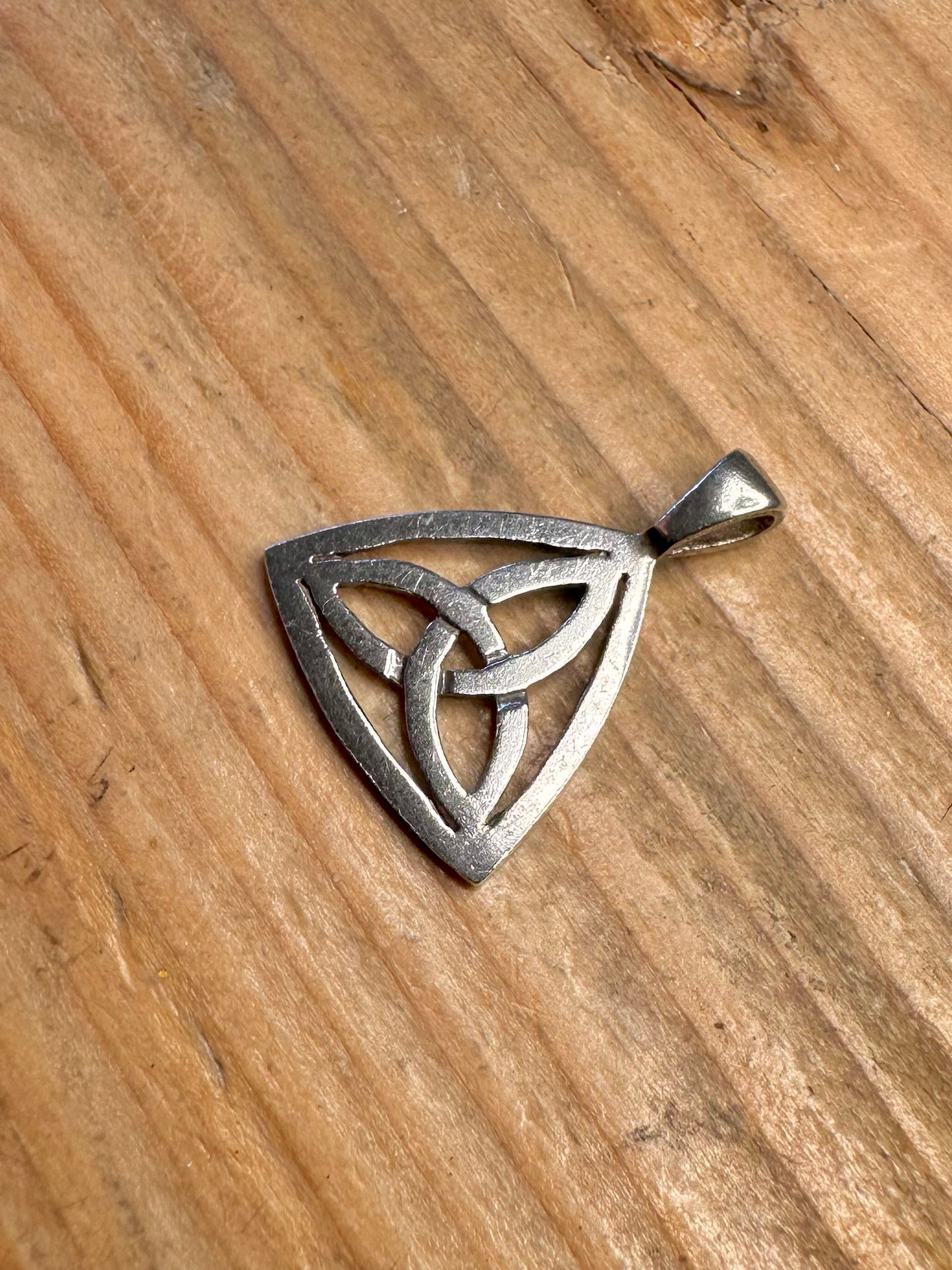 Celtic Knot Triangle 925 Sterling Silver Pendant