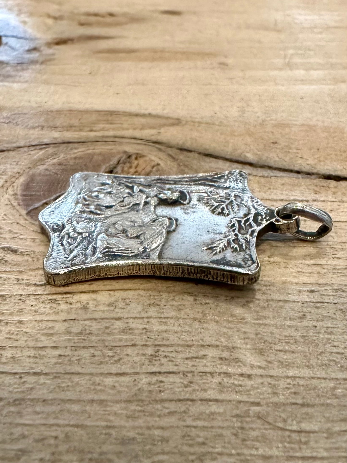 Vintage Angles Divins Exiles De Matarieh Silver Pendant