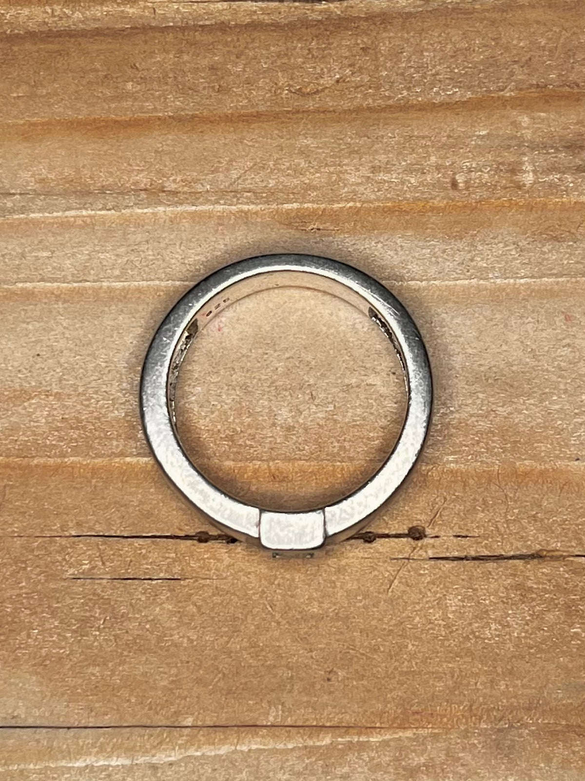 Blue Topaz Band 925 Sterling Silver Size M1/2 Ring