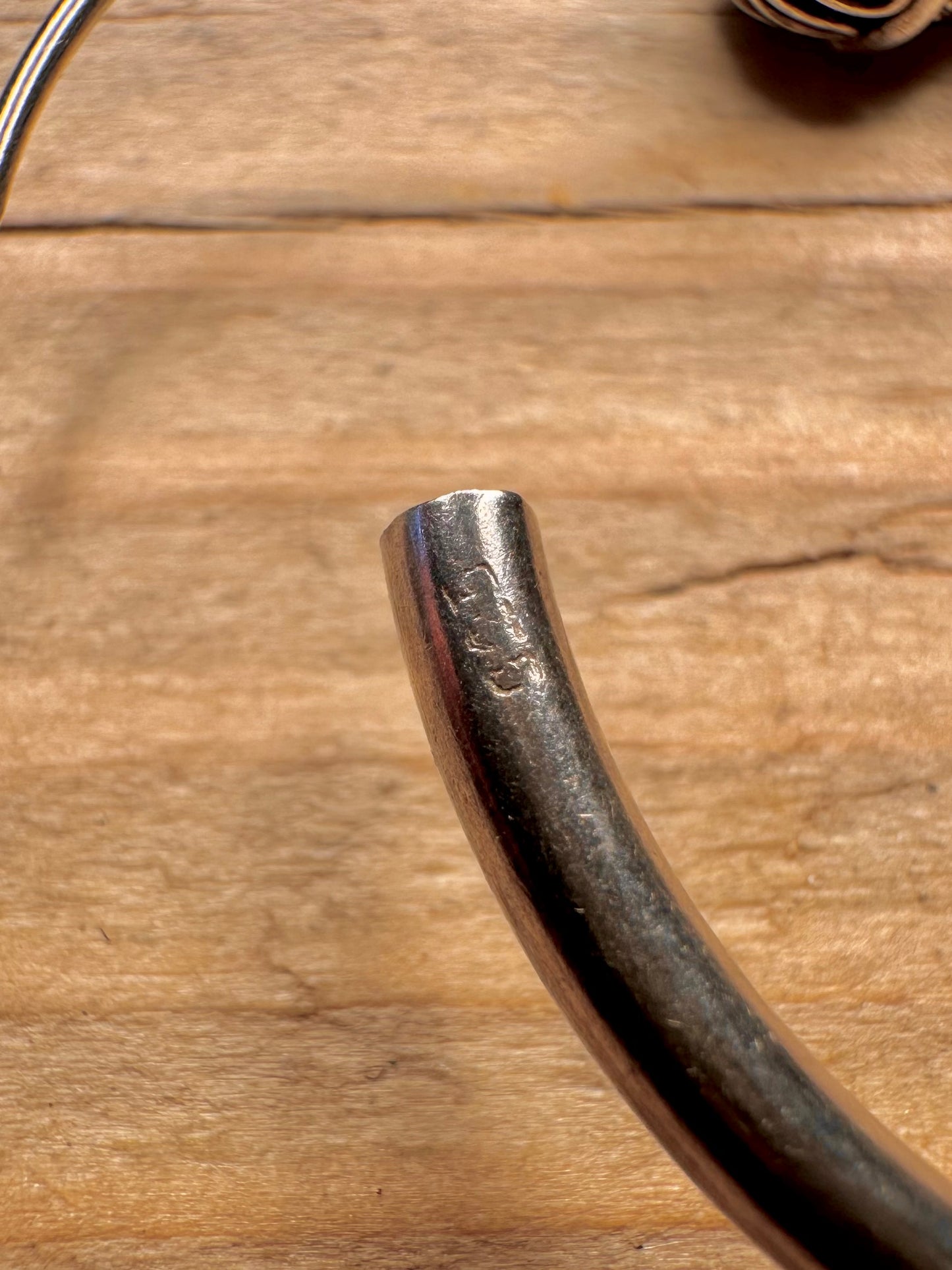 Große Vintage Tribal Kreolen Ohrringe aus 925er Sterlingsilber