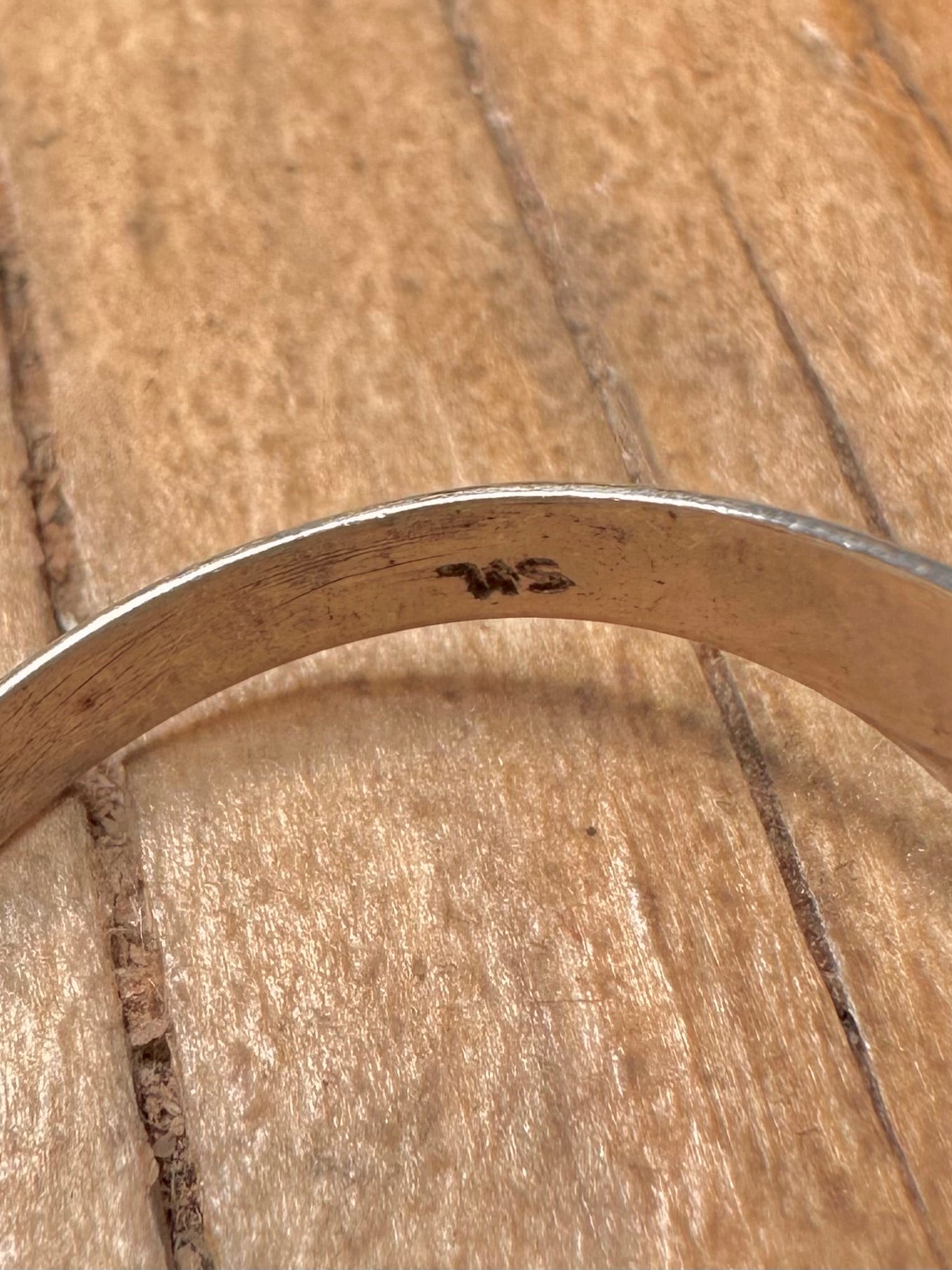 Vintage Intaglio Onyx 925 Sterling Silver Size W Ring