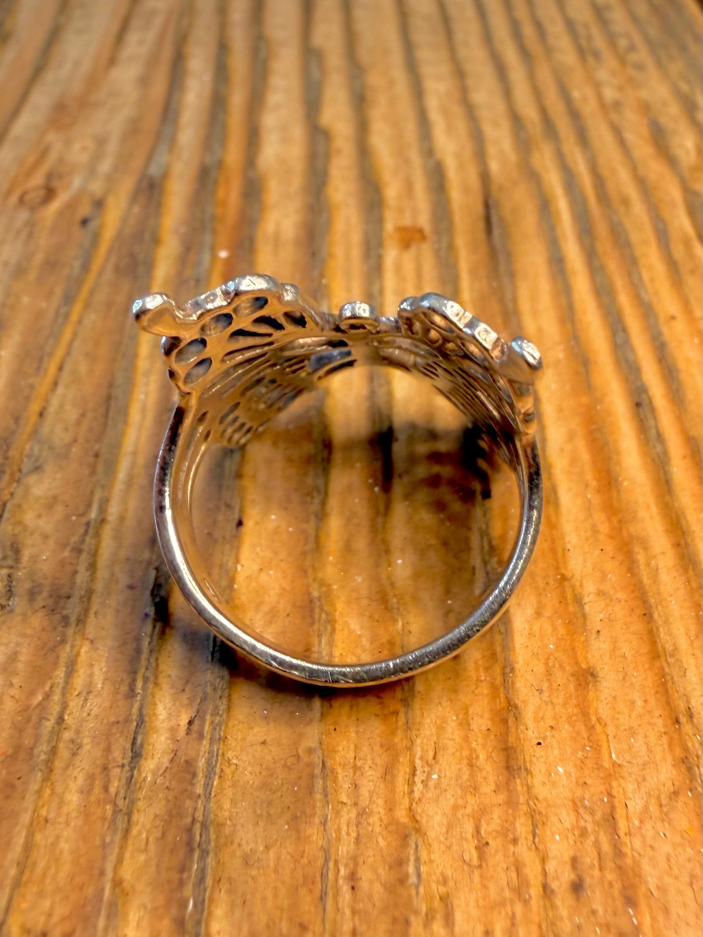 Openwork Butterfly 925 Sterling Silver O Ring