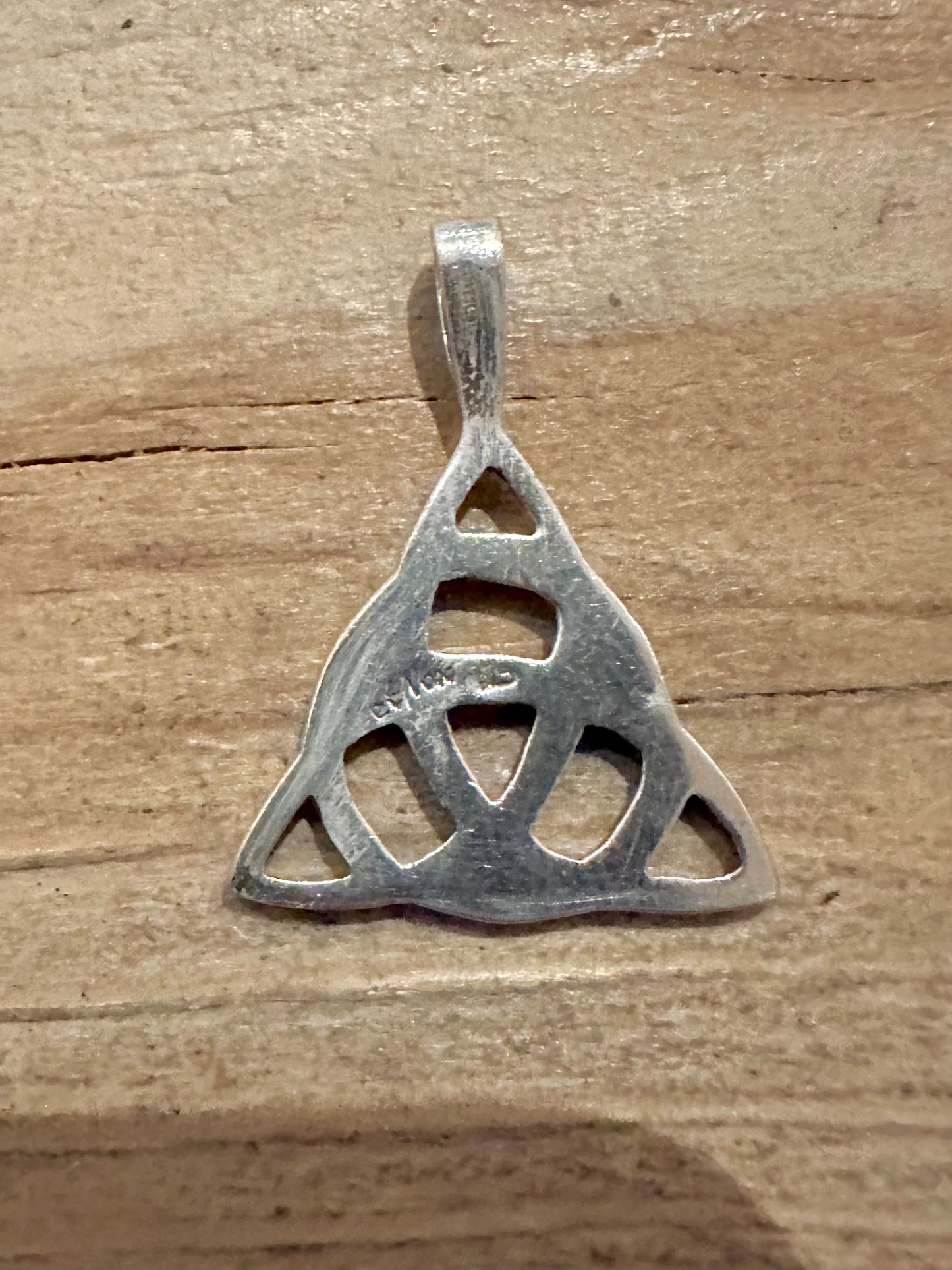 Vintage Celtic Triquetra 925 Silver Pendant