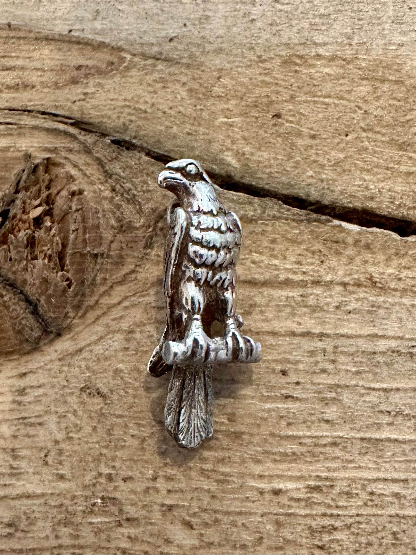 Vintage Eagle Solid 925 Silver Charm Pendant