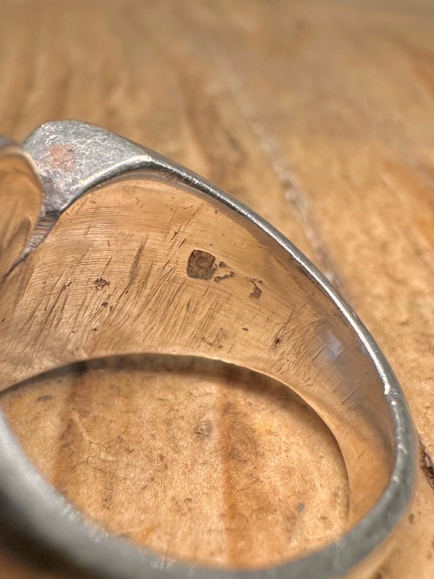 Vintage OM Symbol 925 Sterling Silver Size K Ring