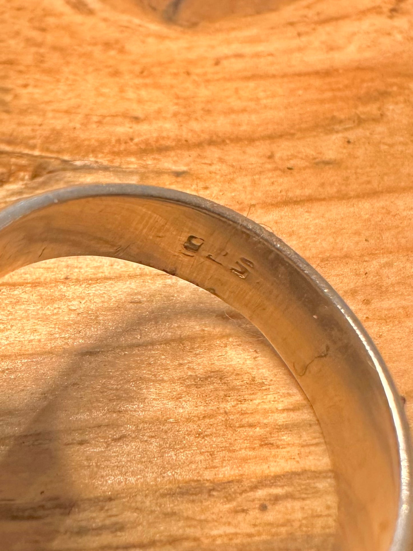 Abstract Druzy 925 Silver Size O1/2 Ring