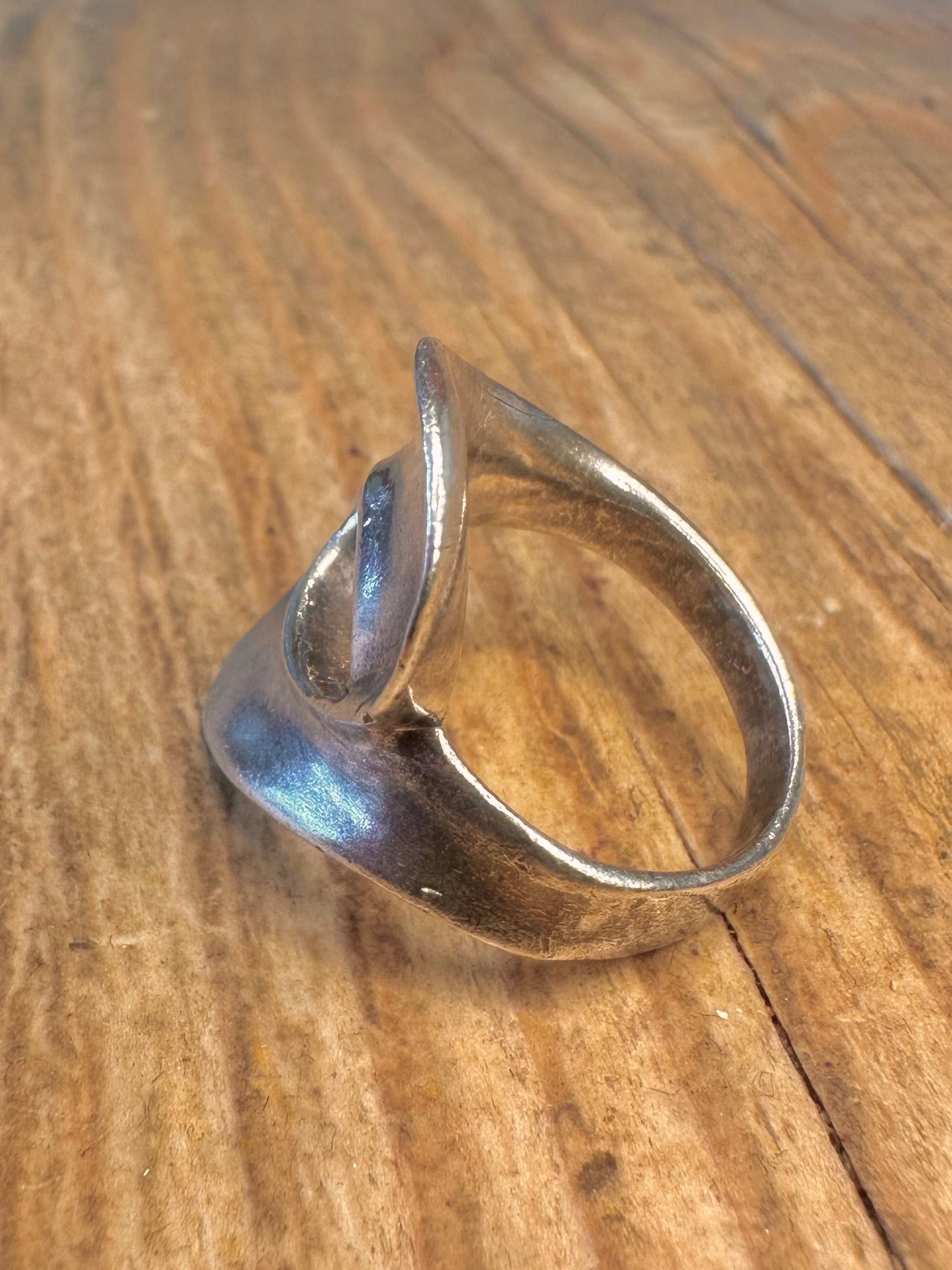 Bio MCM Eames Style 925 Sterling Silber Ring Größe L