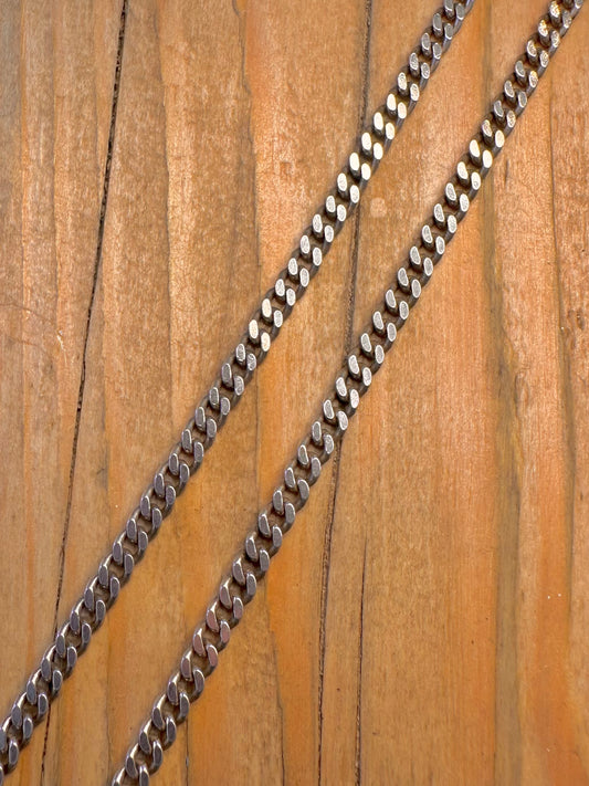 Curb Chain 925 Sterling Silver 24 inch Necklace