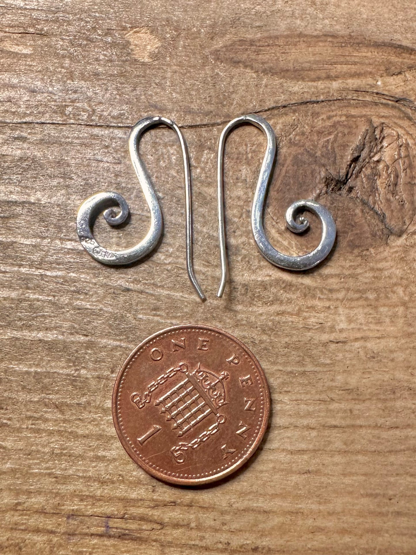 Abstract Swirl 925 Silver Earrings