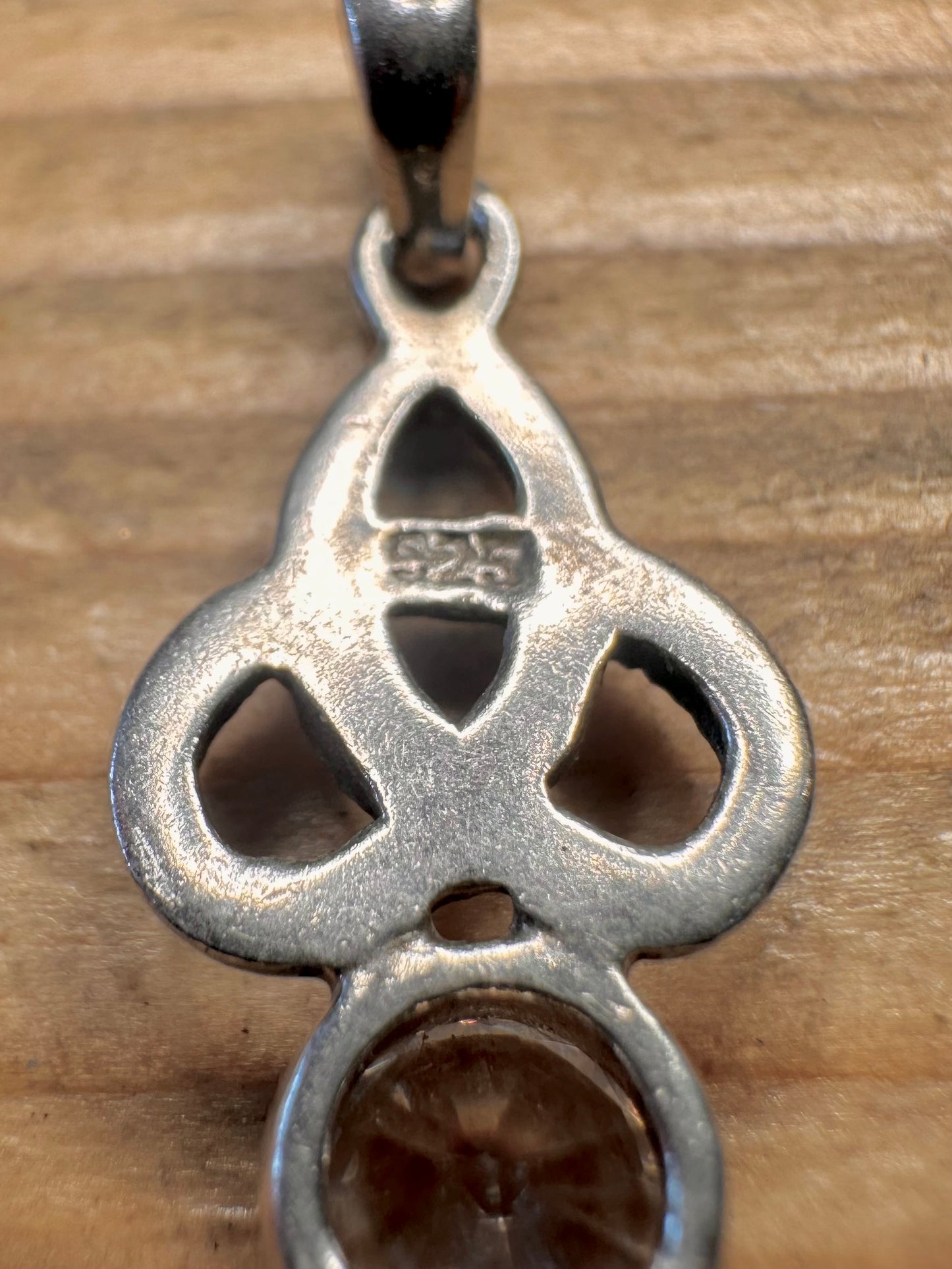 Celtic CZ 925 Sterling Silver Pendant