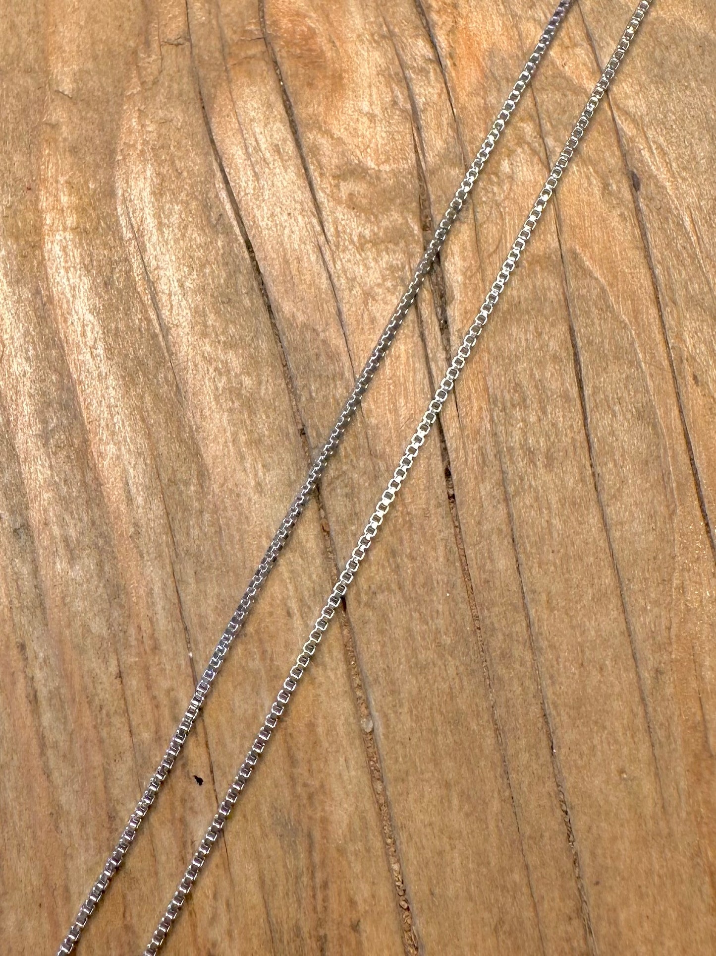 Vintage Box Chain 925 Sterling Silver 18 inch Necklace