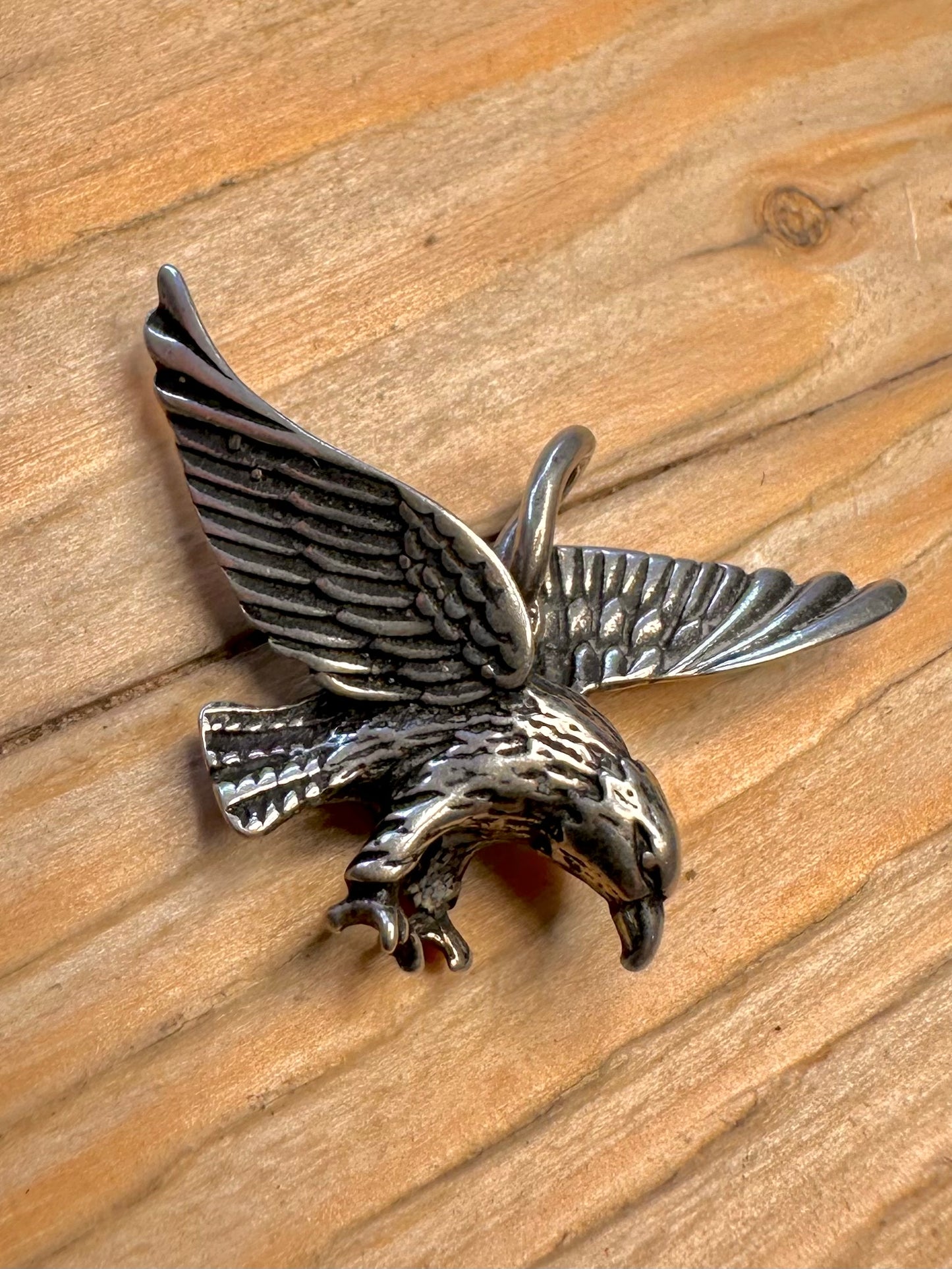 Vintage Eagle 925 Silver Pendant