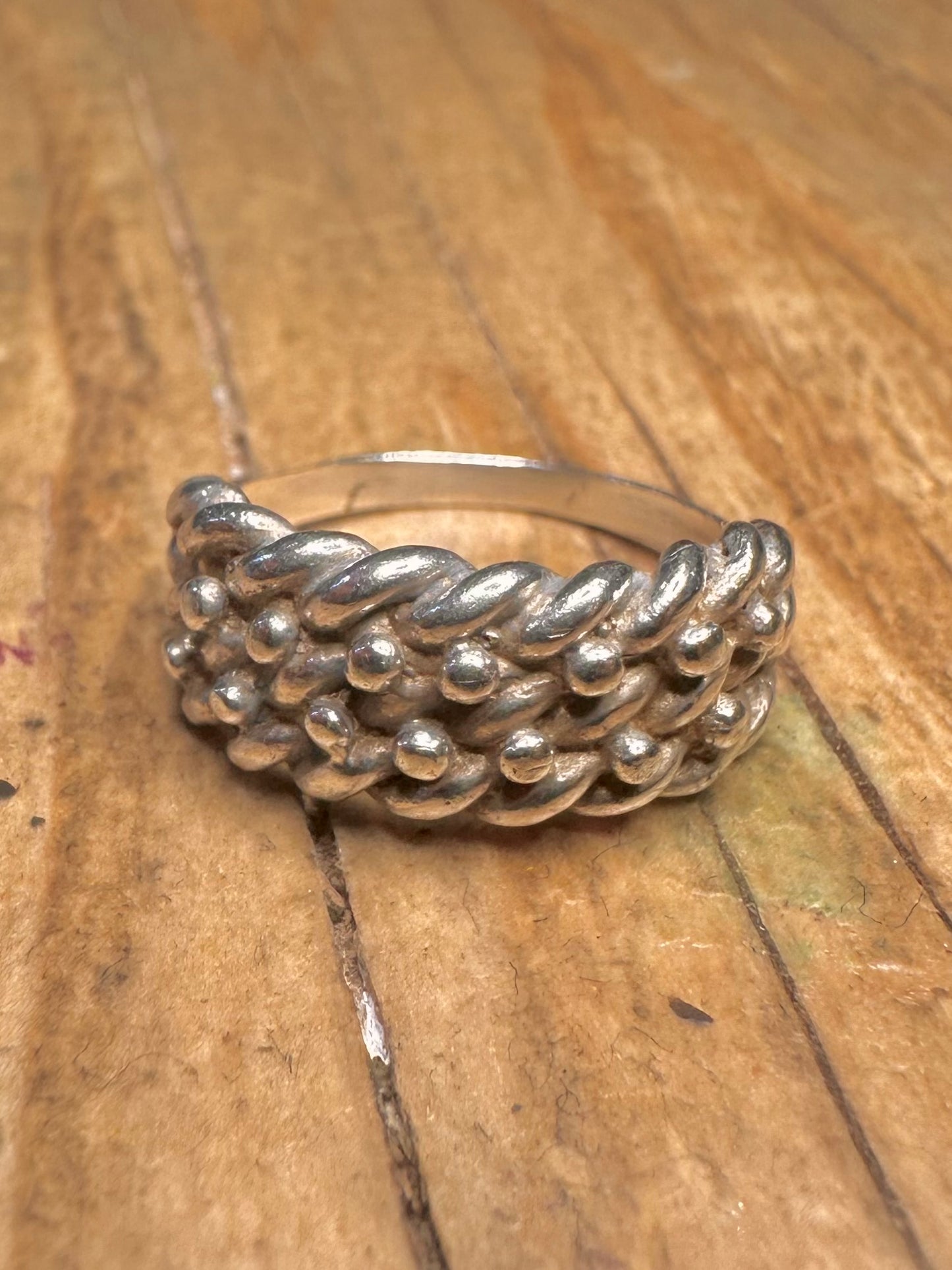 Vintage Keepers 925 Sterling Silver Size K Ring