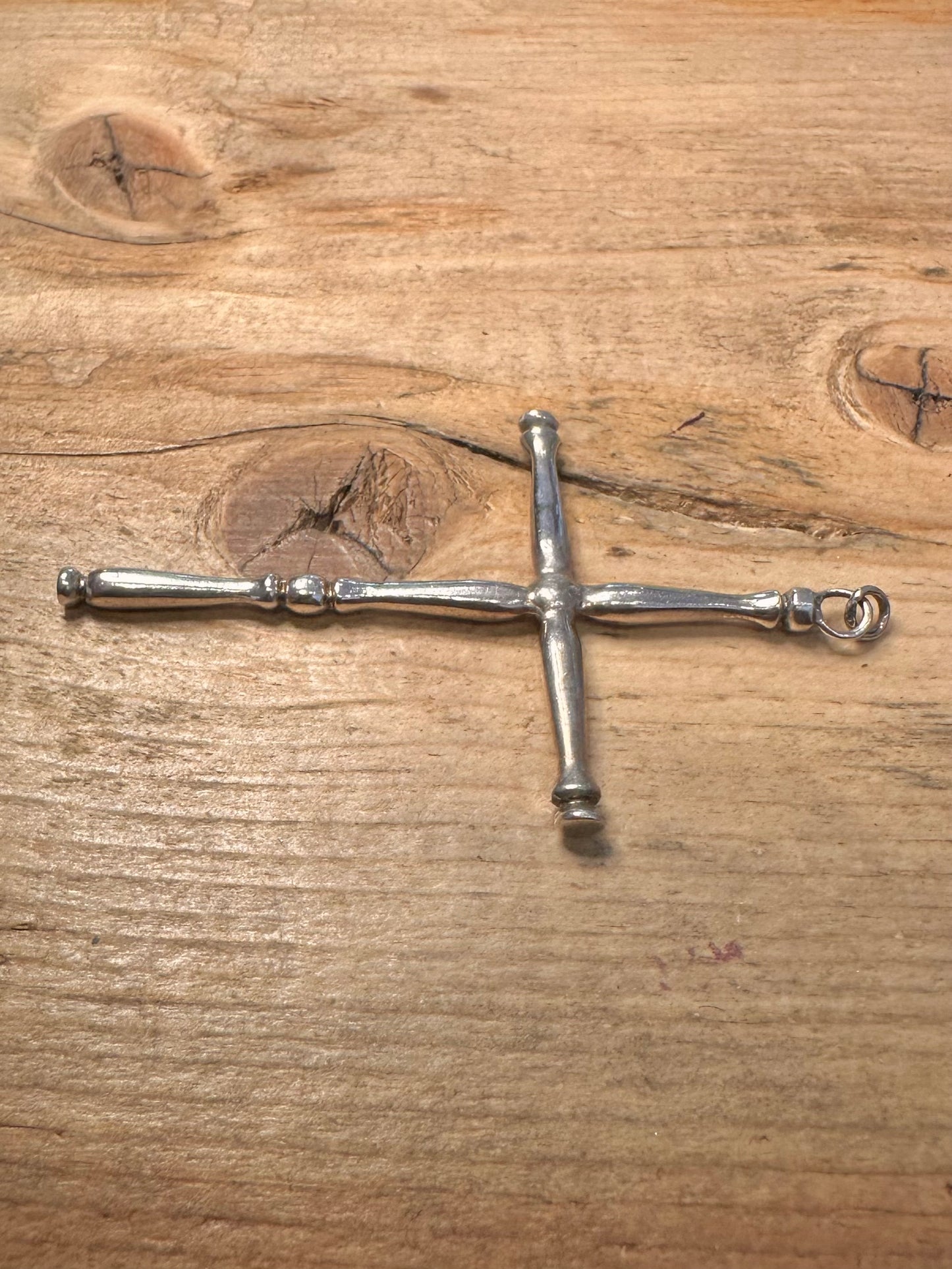 Vintage Unique Cross 925 Silver Pendant