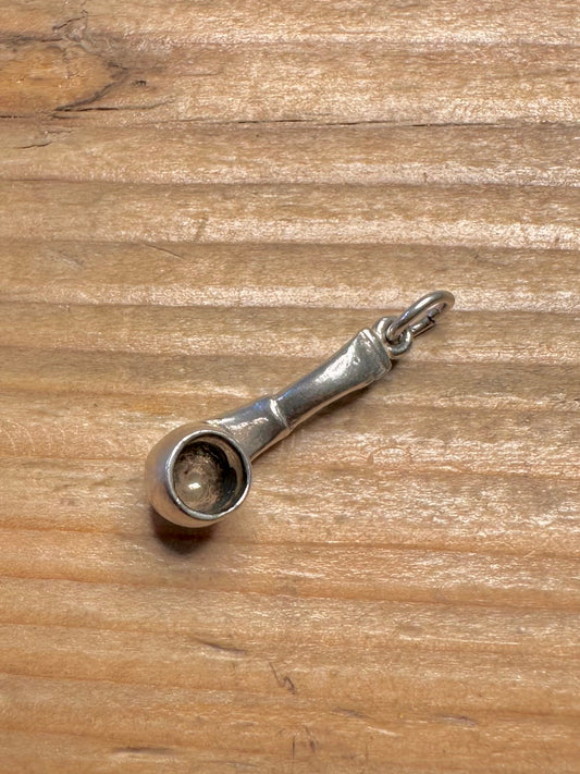 Pipe 925 Sterling Silver Charm Pendant