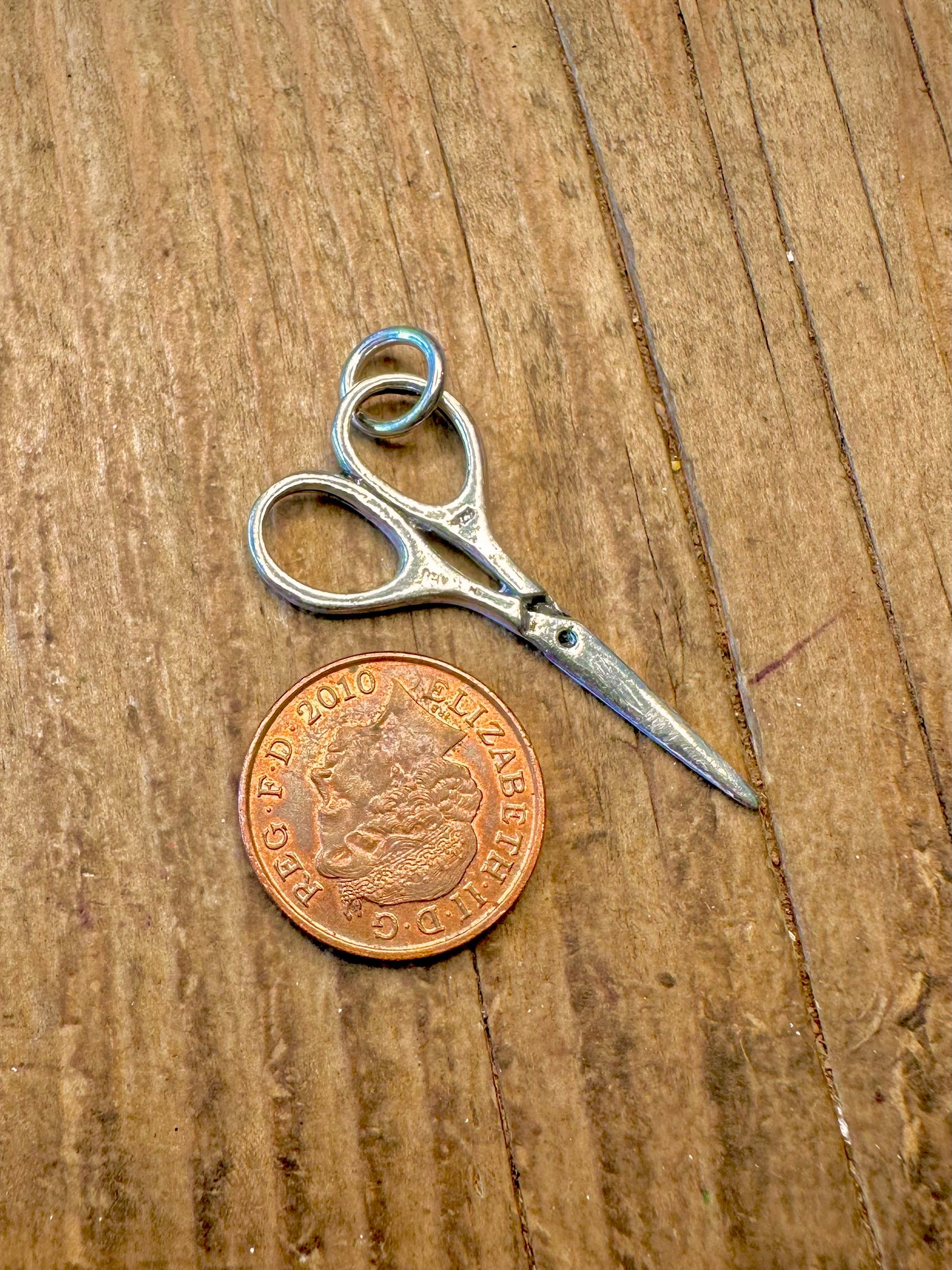 Large Scissors 925 Sterling Silver Pendant