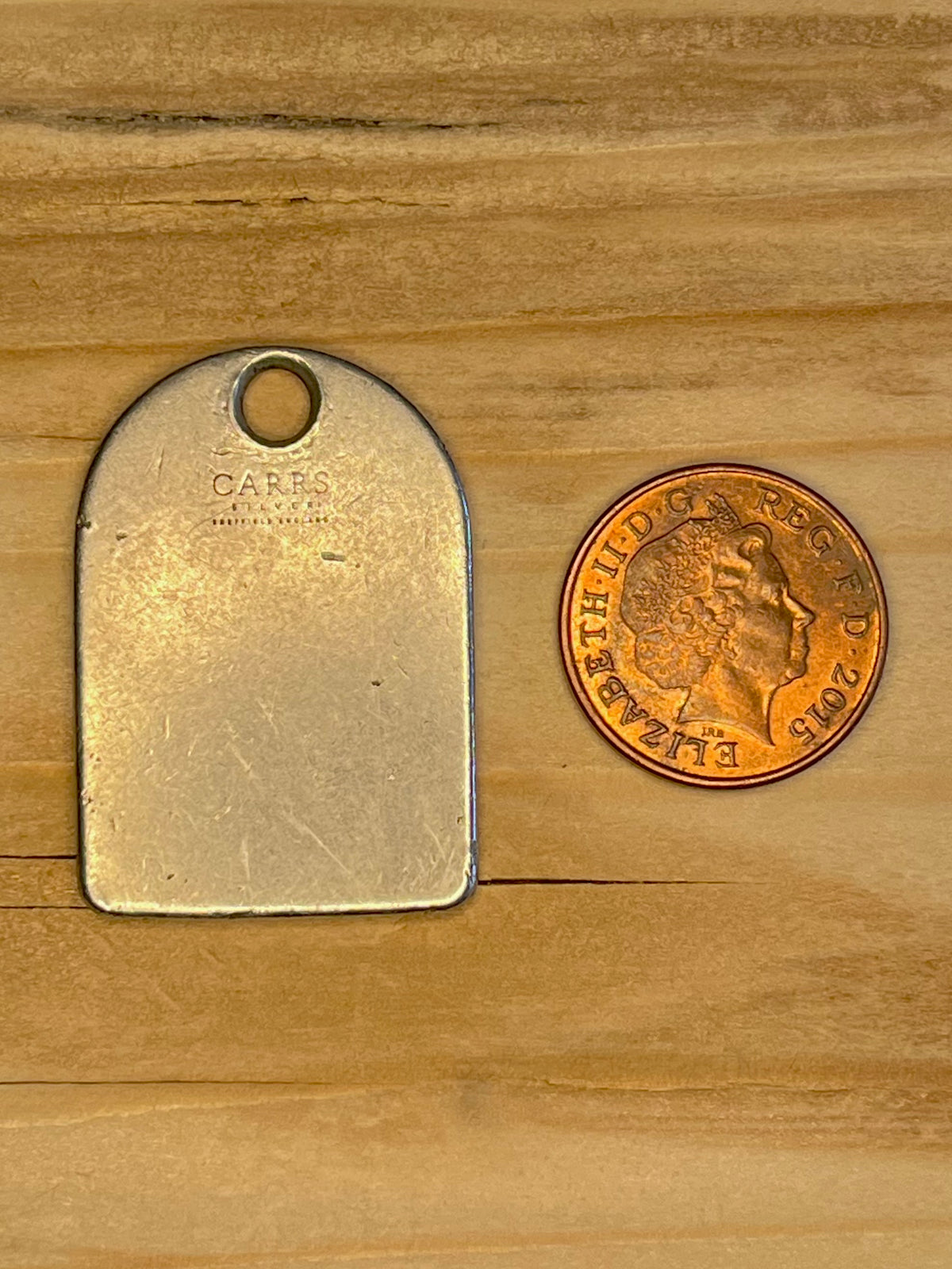 Ingot 2003 Carrs Maker RC 925 Sheffield Sterling Silver Pendant
