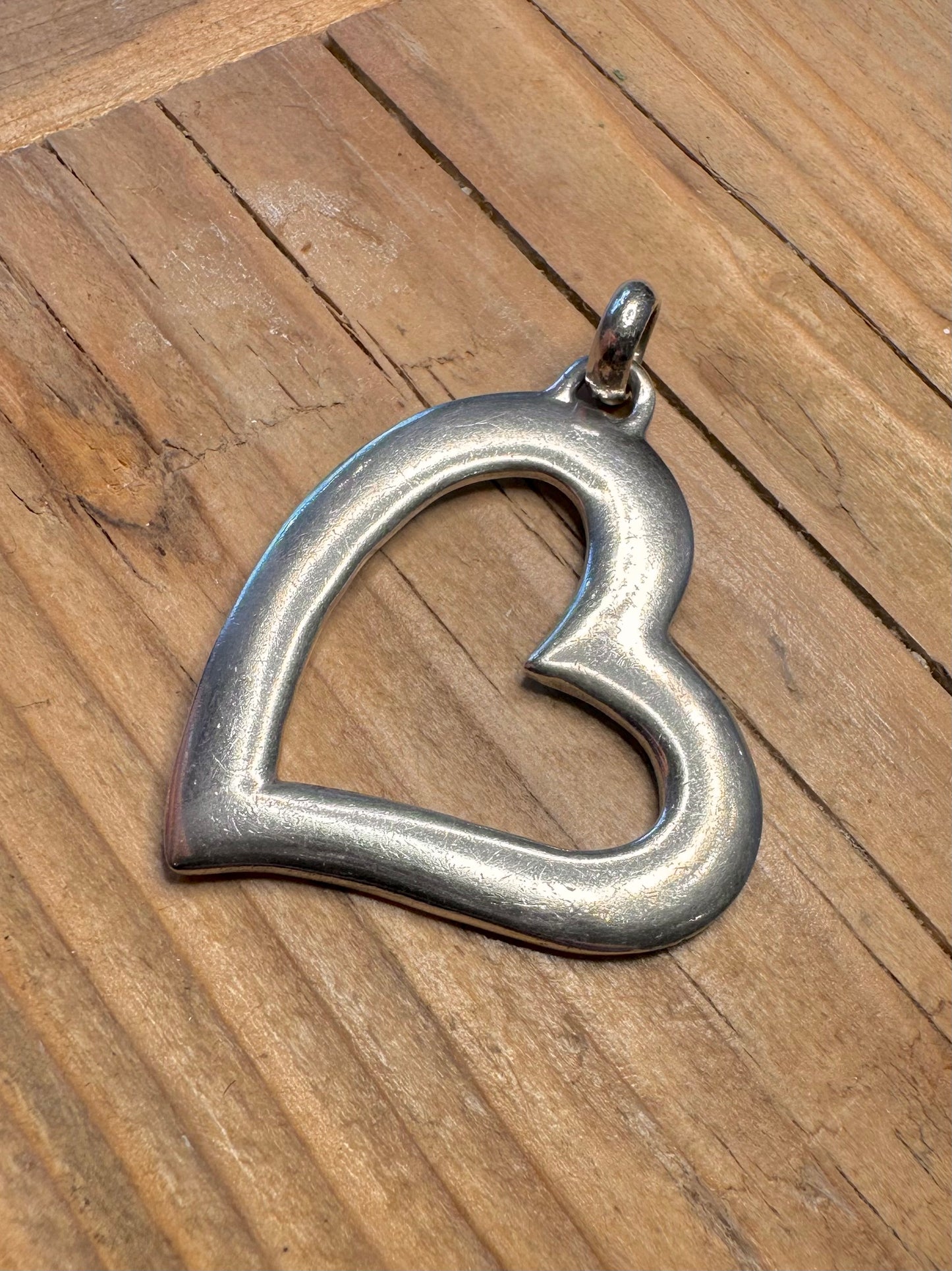 Large Heart 925 Sterling Silver Pendant
