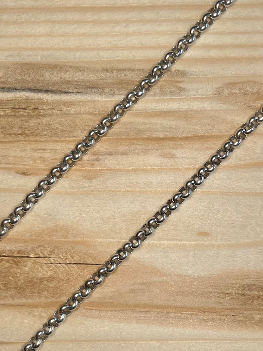 Belcher Link Chain 925 Sterling Silver 24 inch Necklace
